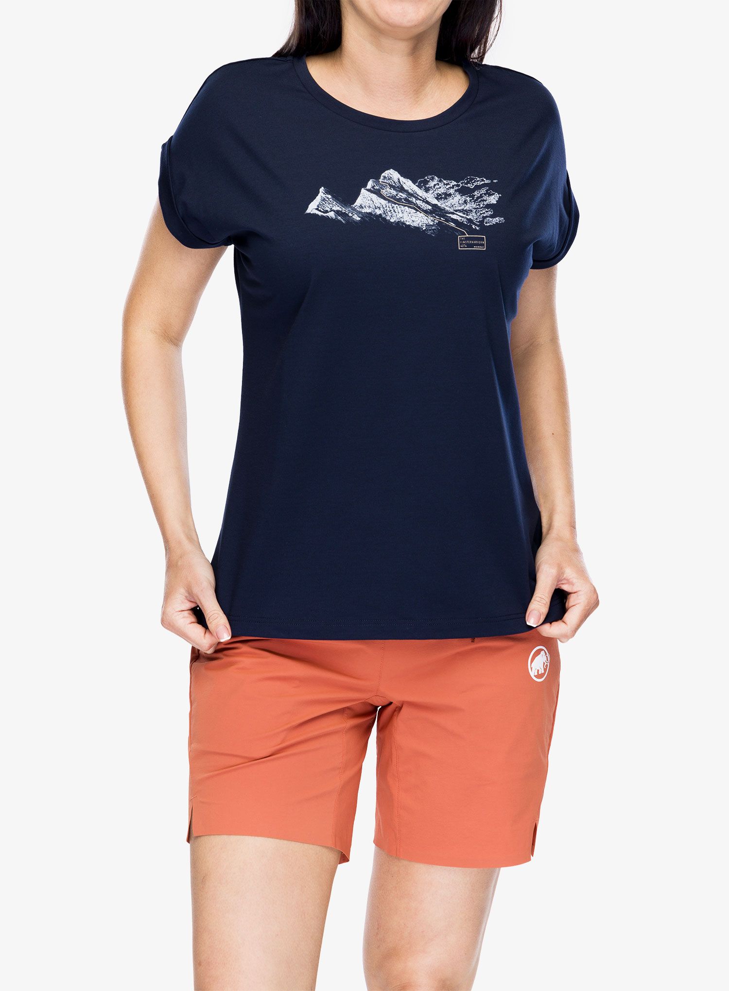 Dámské rychleschnoucí triko Mammut Mountain T-Shirt Finsteraarhorn - marine