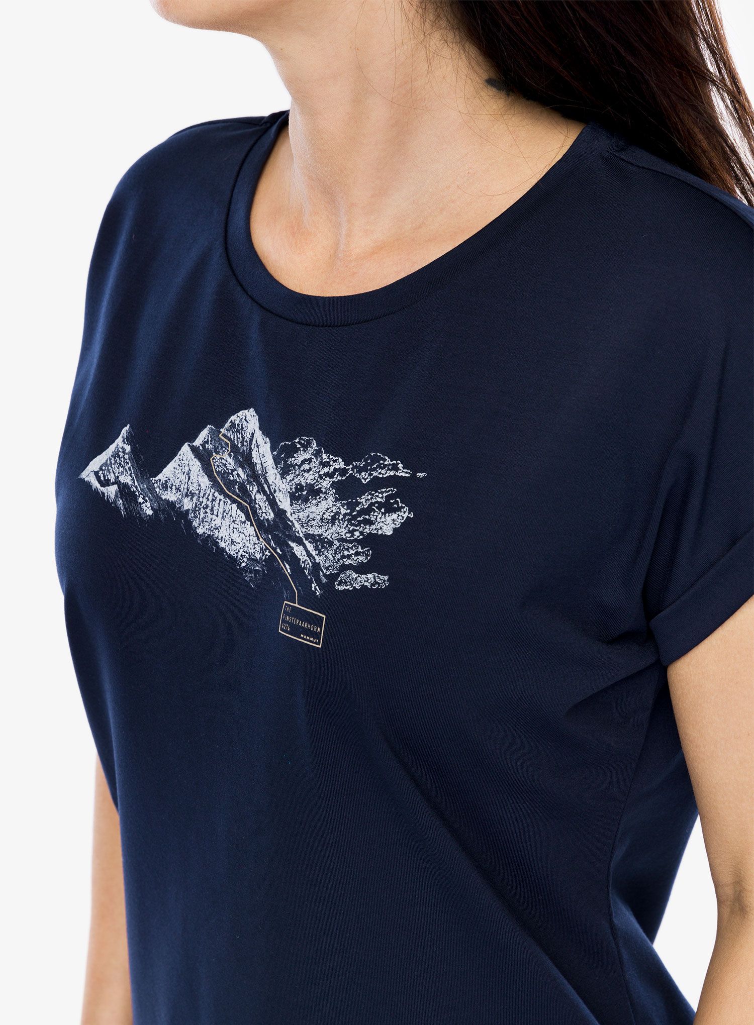 Dámské rychleschnoucí triko Mammut Mountain T-Shirt Finsteraarhorn - marine