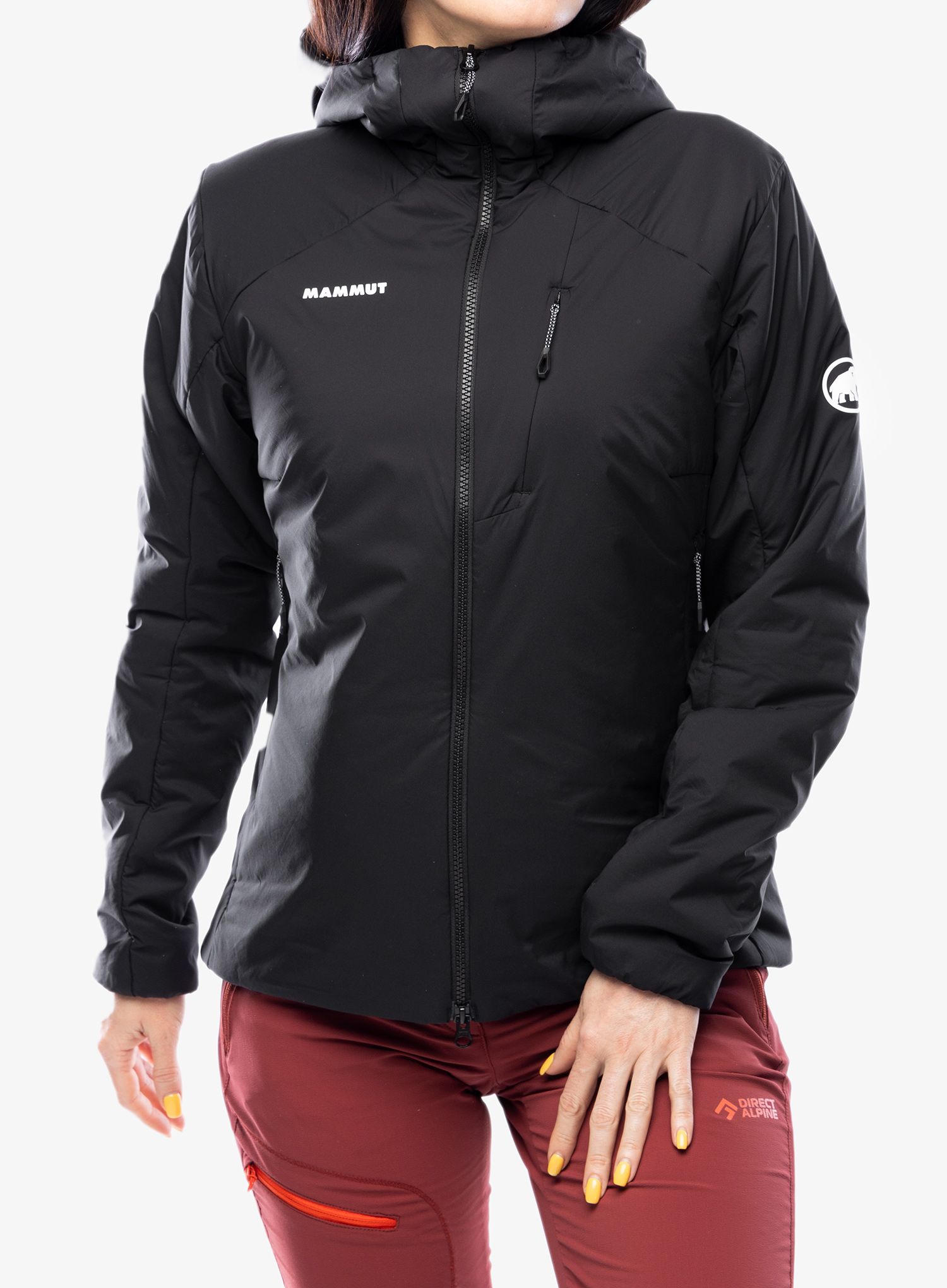 Zateplená bunda dámská Mammut Rime IN Flex Hooded Jacket - black