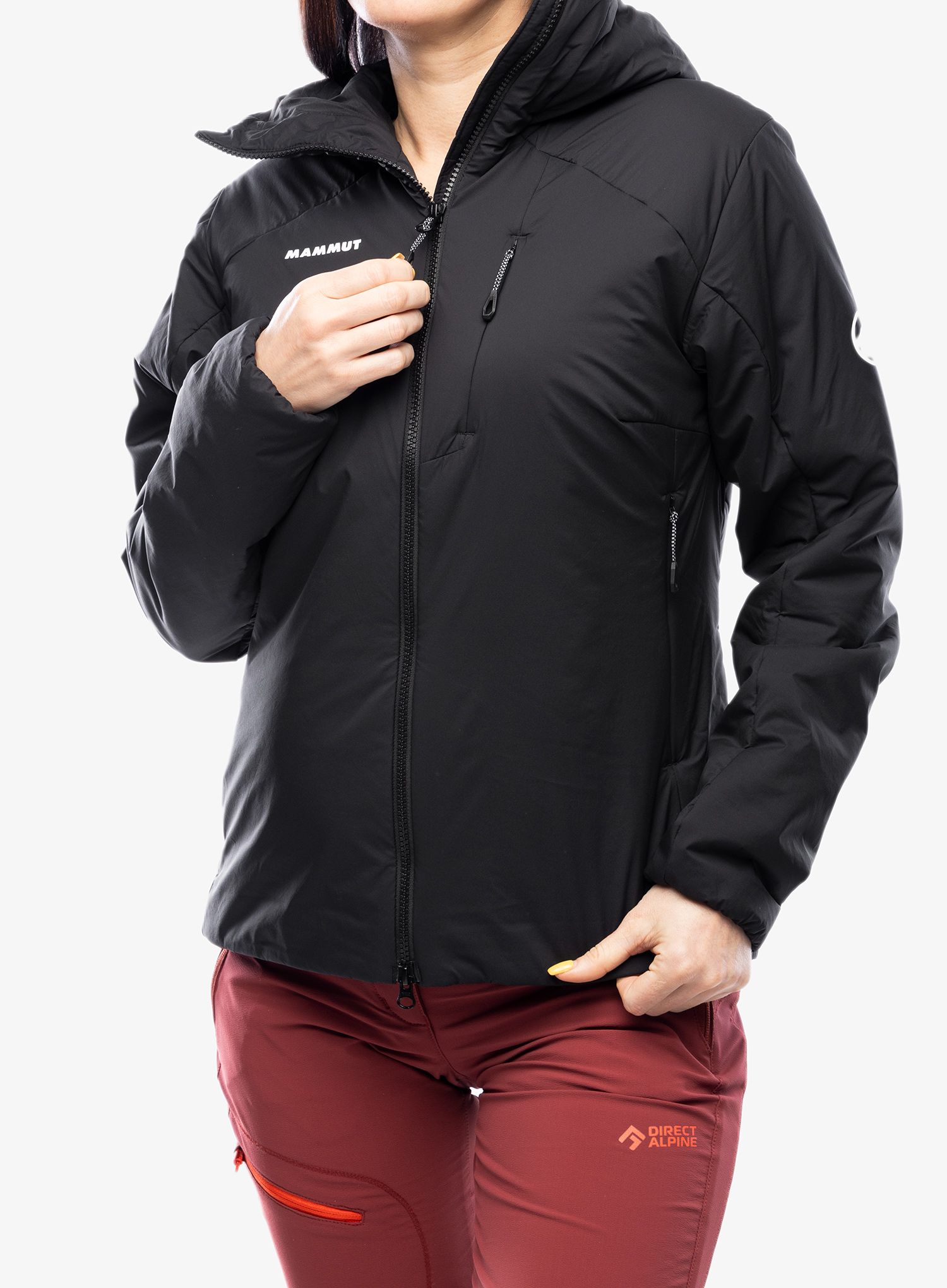 Zateplená bunda dámská Mammut Rime IN Flex Hooded Jacket - black