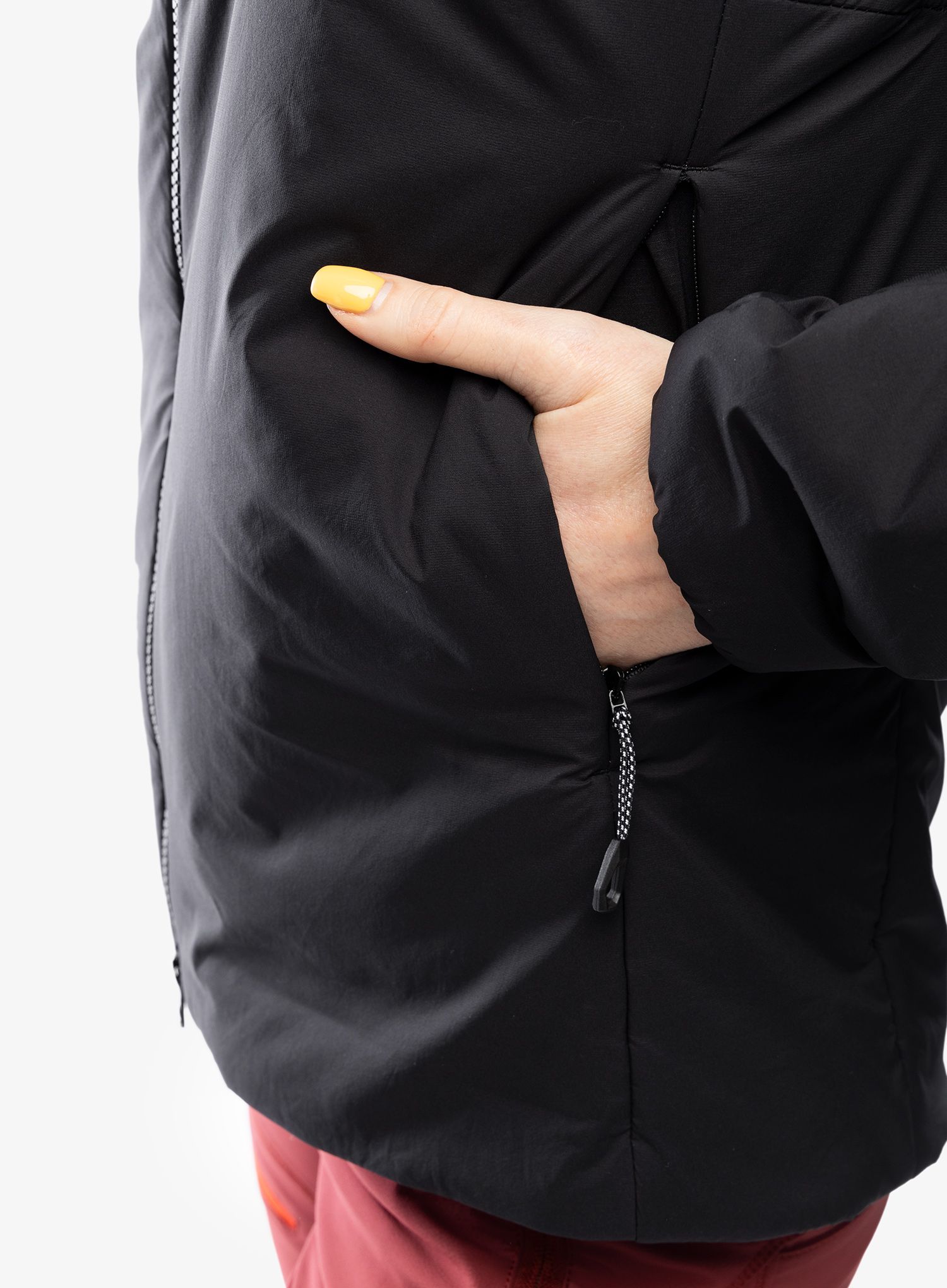 Zateplená bunda dámská Mammut Rime IN Flex Hooded Jacket - black