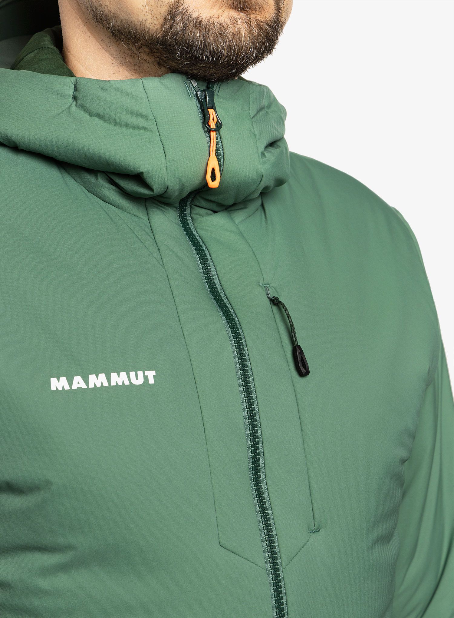 Zateplená bunda Mammut Rime IN Flex Hooded Jacket - dark jade