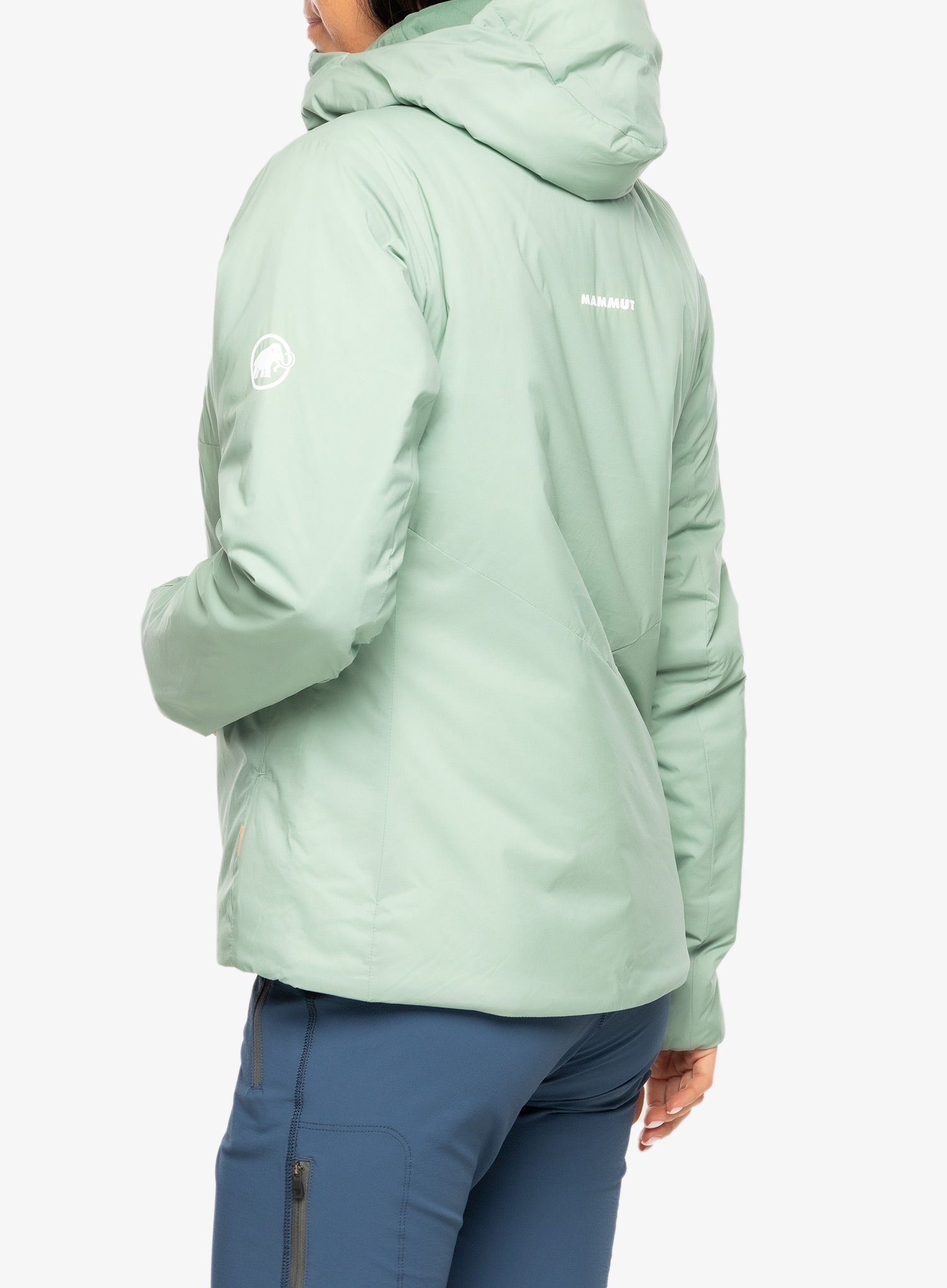 Zateplená bunda dámská Mammut Rime IN Flex Hooded Jacket - jade