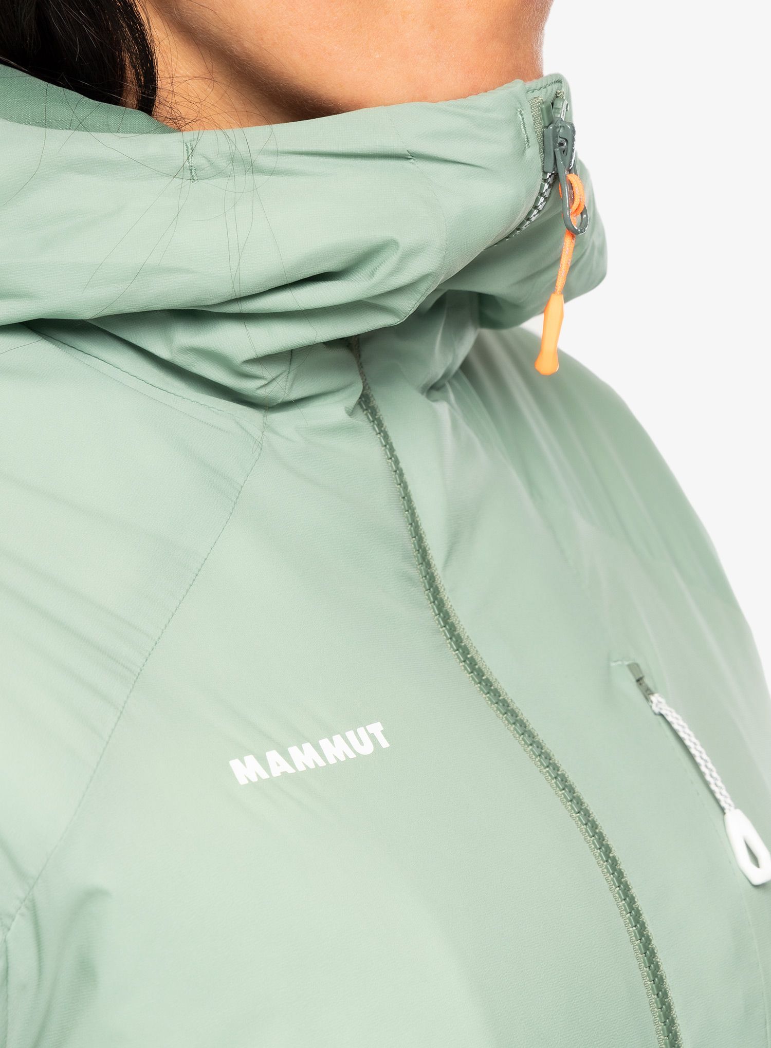 Zateplená bunda dámská Mammut Rime IN Flex Hooded Jacket - jade