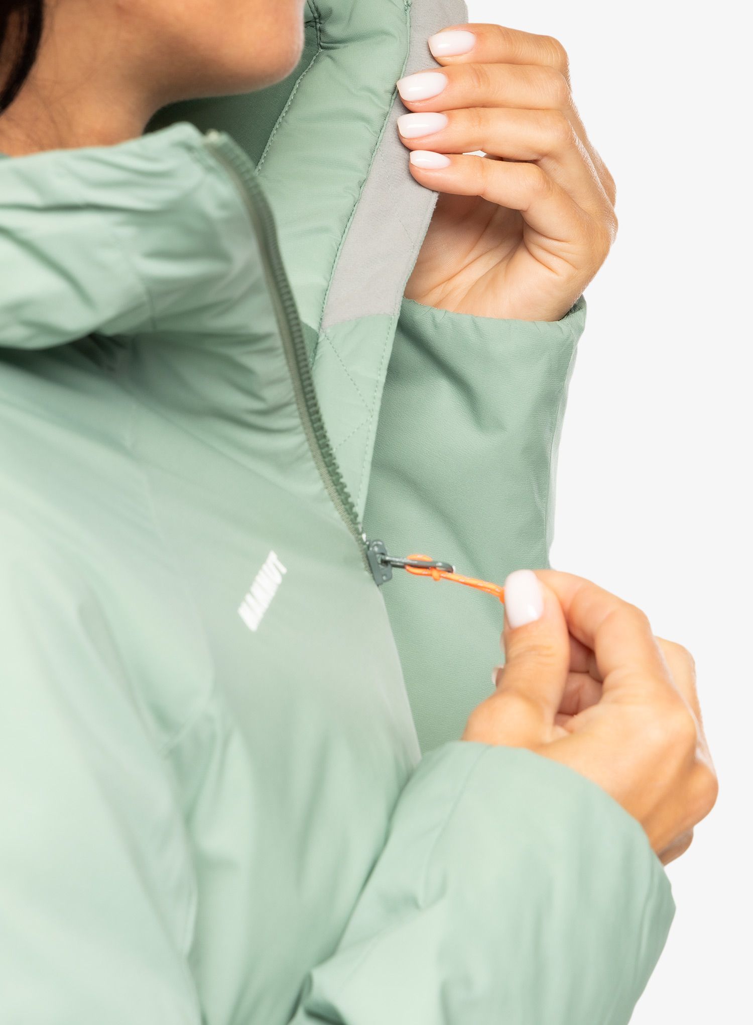 Zateplená bunda dámská Mammut Rime IN Flex Hooded Jacket - jade