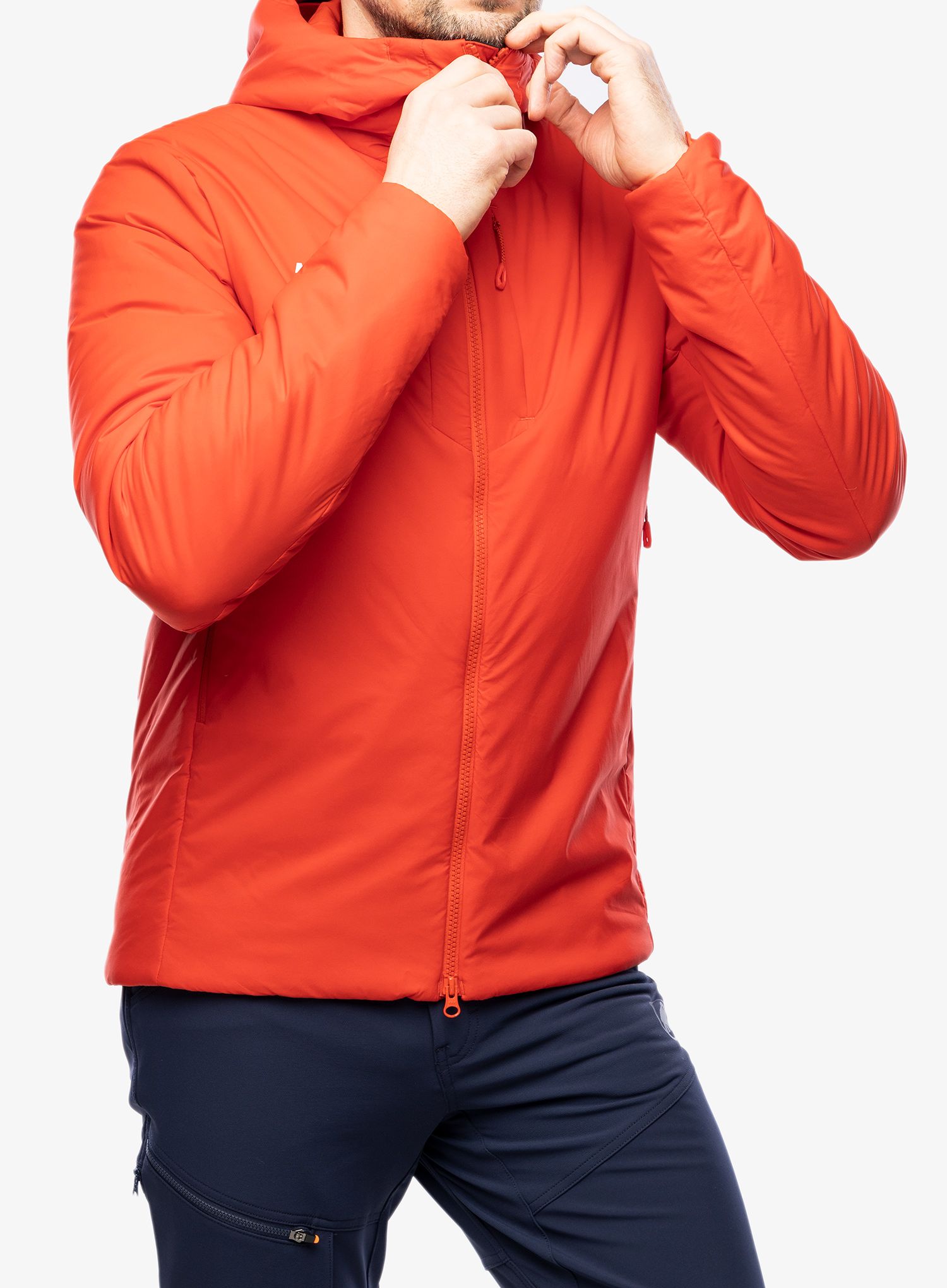 Zateplená bunda Mammut Rime IN Flex Hooded Jacket - mammut red