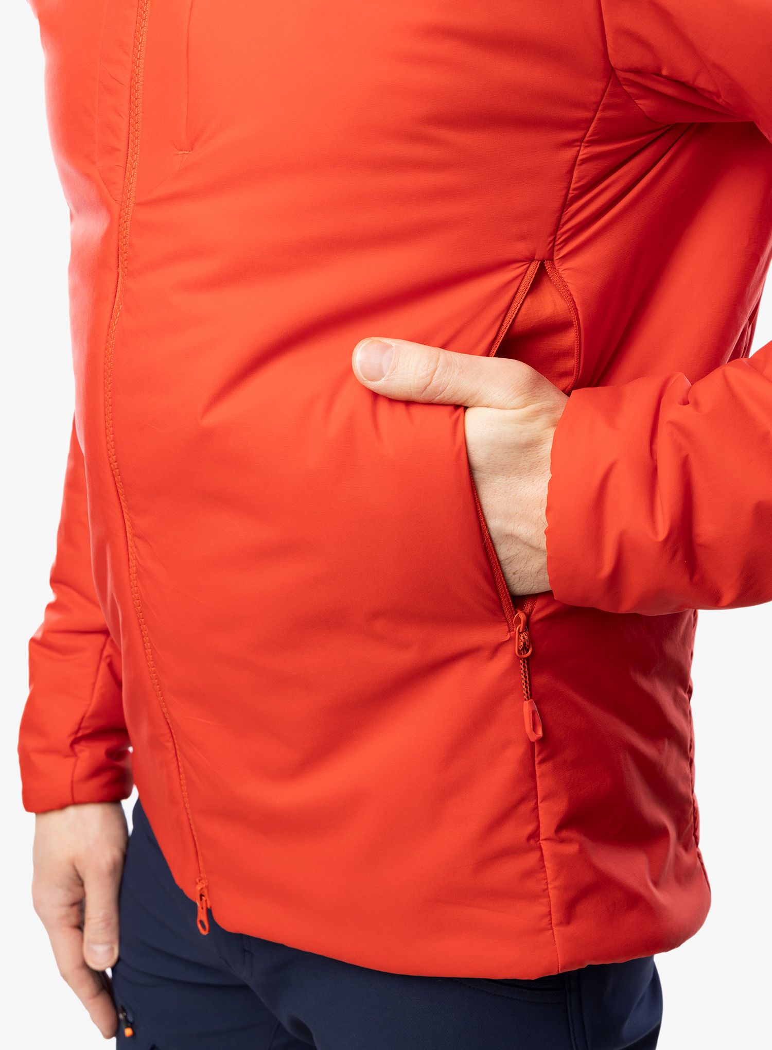 Zateplená bunda Mammut Rime IN Flex Hooded Jacket - mammut red