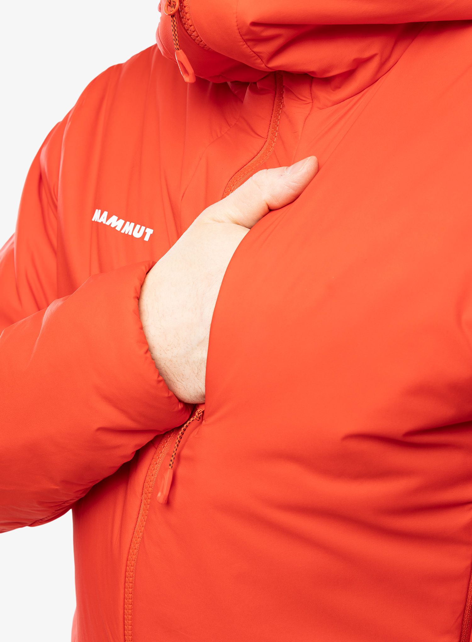 Zateplená bunda Mammut Rime IN Flex Hooded Jacket - mammut red