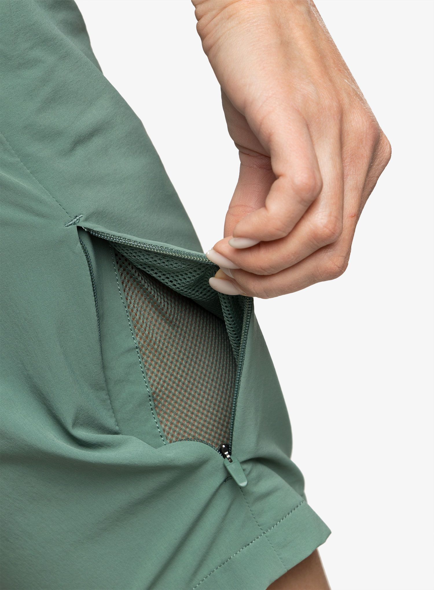Turistické kraťasy dámské Mammut Runbold Shorts - dark jade