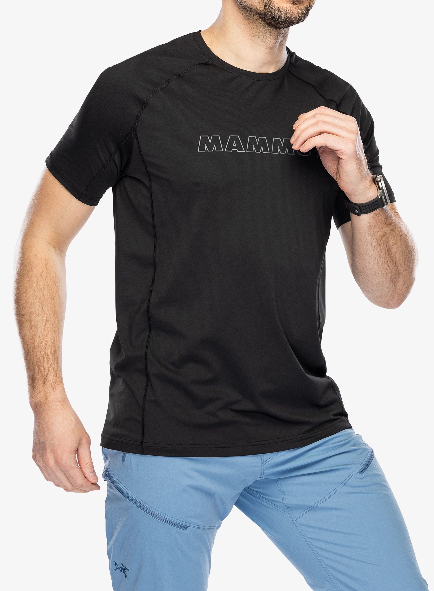 Rychleschnoucí triko Mammut Selun FL Logo T-Shirt - black