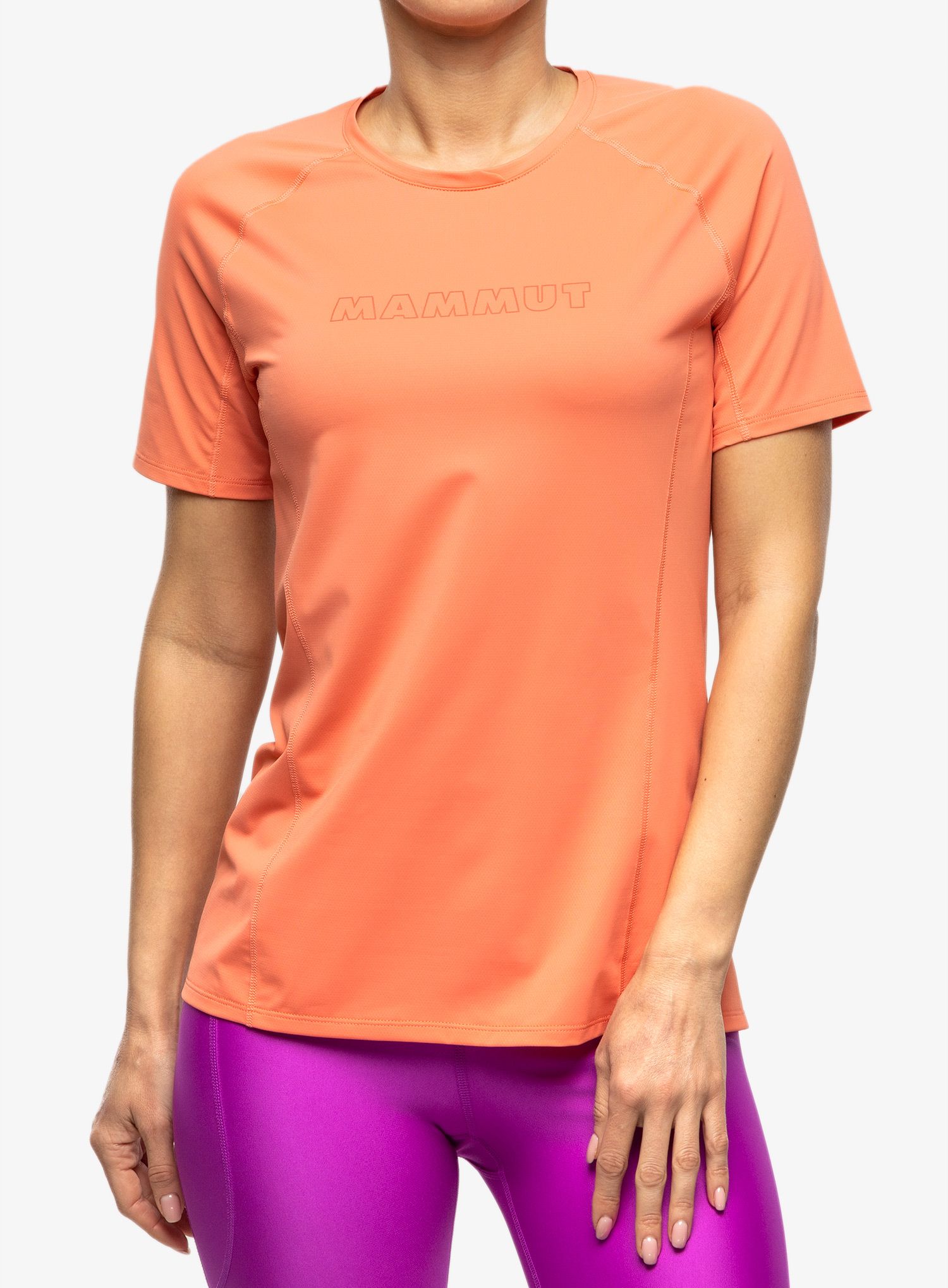 Dámské rychleschnoucí triko Mammut Selun FL Logo T-Shirt - salmon