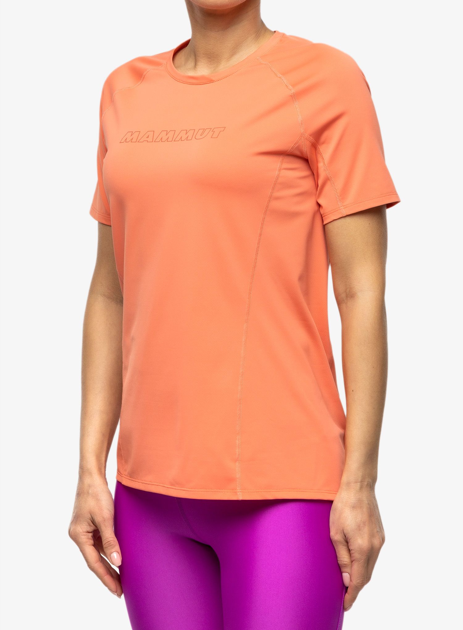 Dámské rychleschnoucí triko Mammut Selun FL Logo T-Shirt - salmon