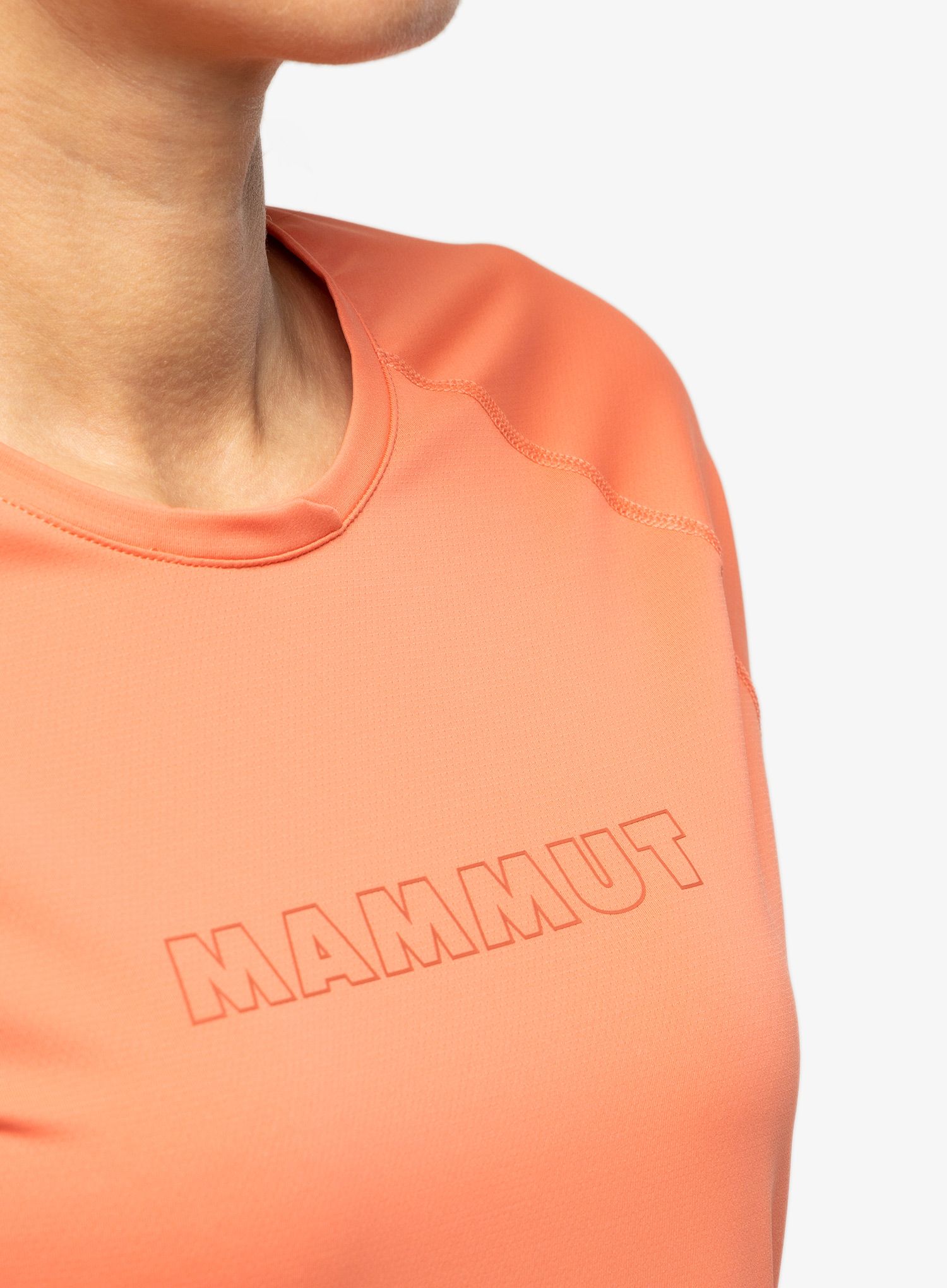 Dámské rychleschnoucí triko Mammut Selun FL Logo T-Shirt - salmon
