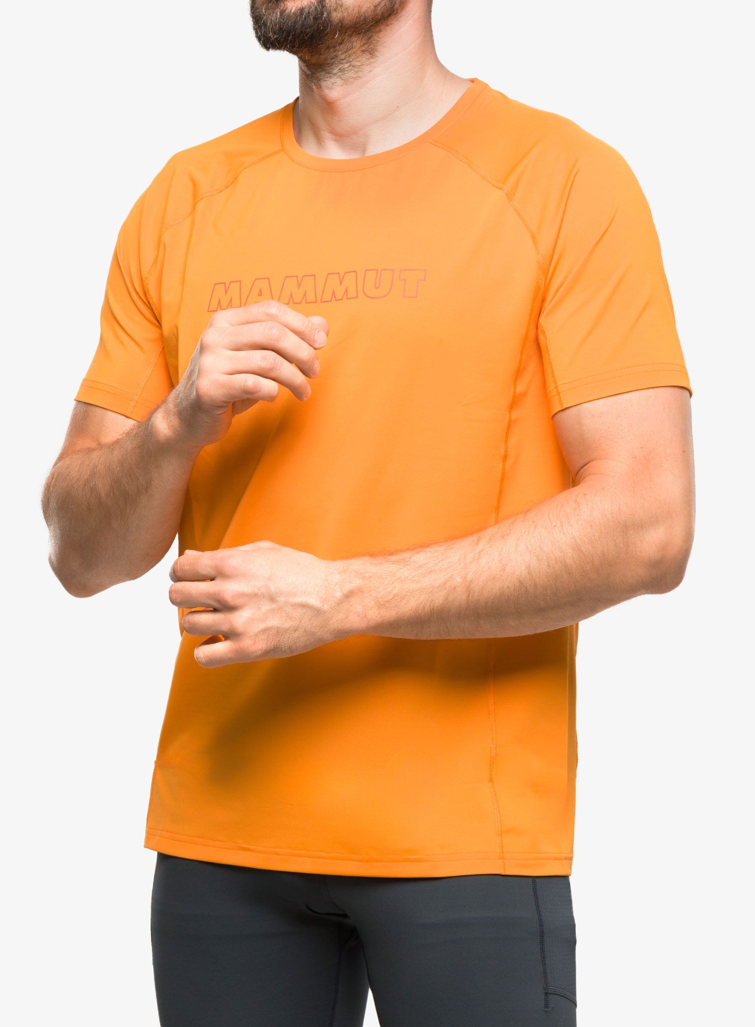 Rychleschnoucí triko Mammut Selun FL Logo T-Shirt - tangerine