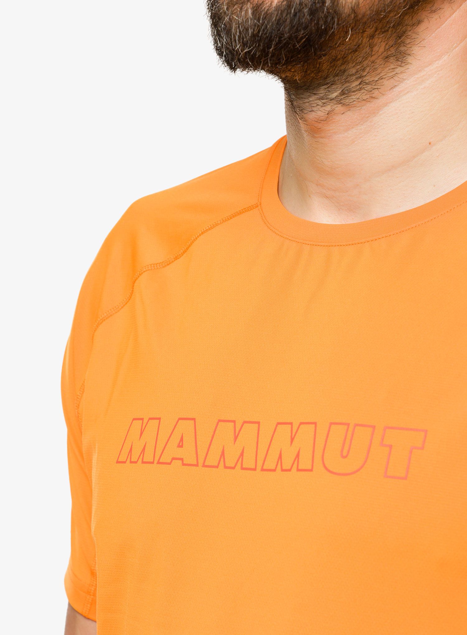Rychleschnoucí triko Mammut Selun FL Logo T-Shirt - tangerine