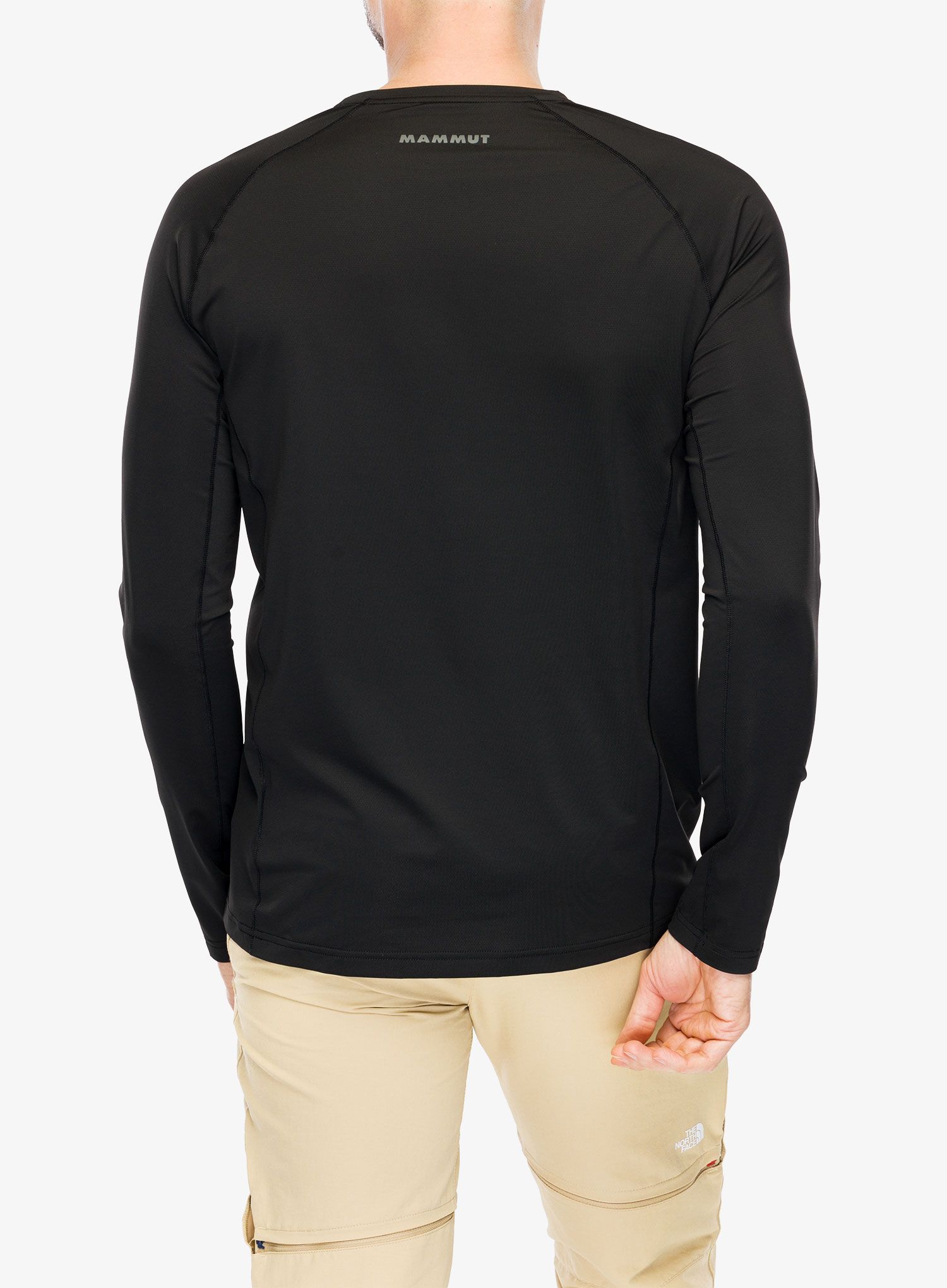 Mikina Mammut Selun FL Longsleeve Logo - black