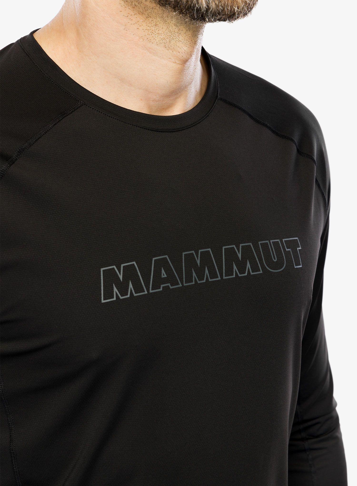 Mikina Mammut Selun FL Longsleeve Logo - black