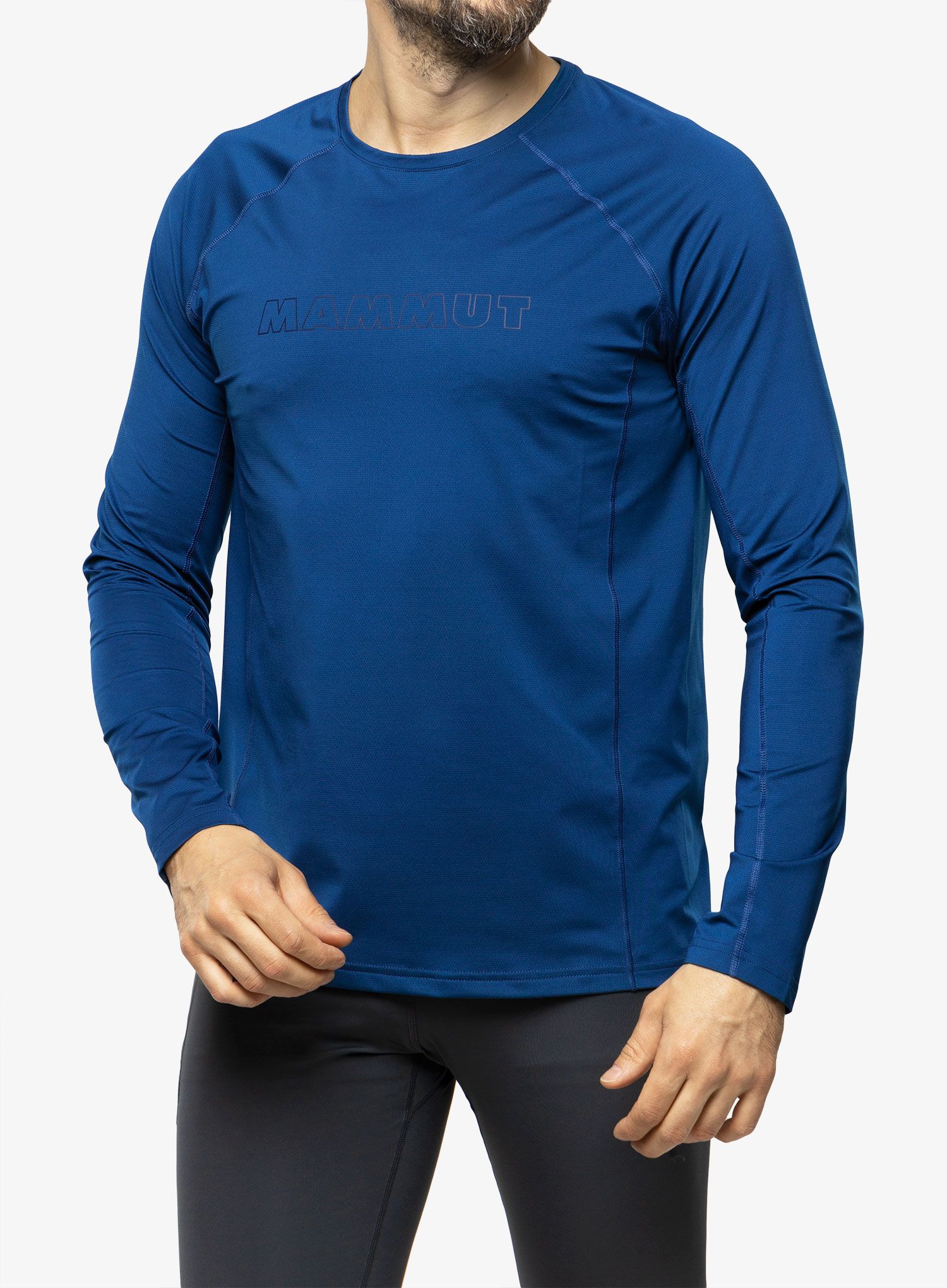 Pánská mikina Mammut Selun FL Longsleeve Logo - deep ice