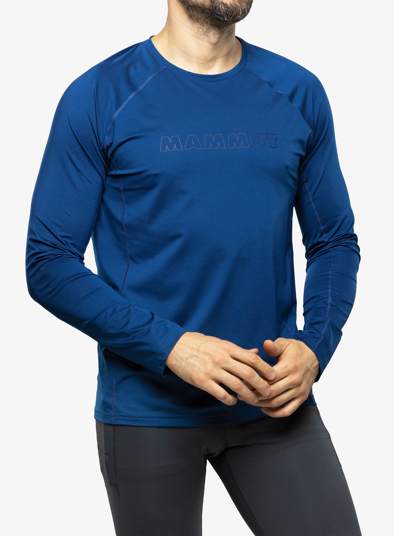 Pánská mikina Mammut Selun FL Longsleeve Logo - deep ice