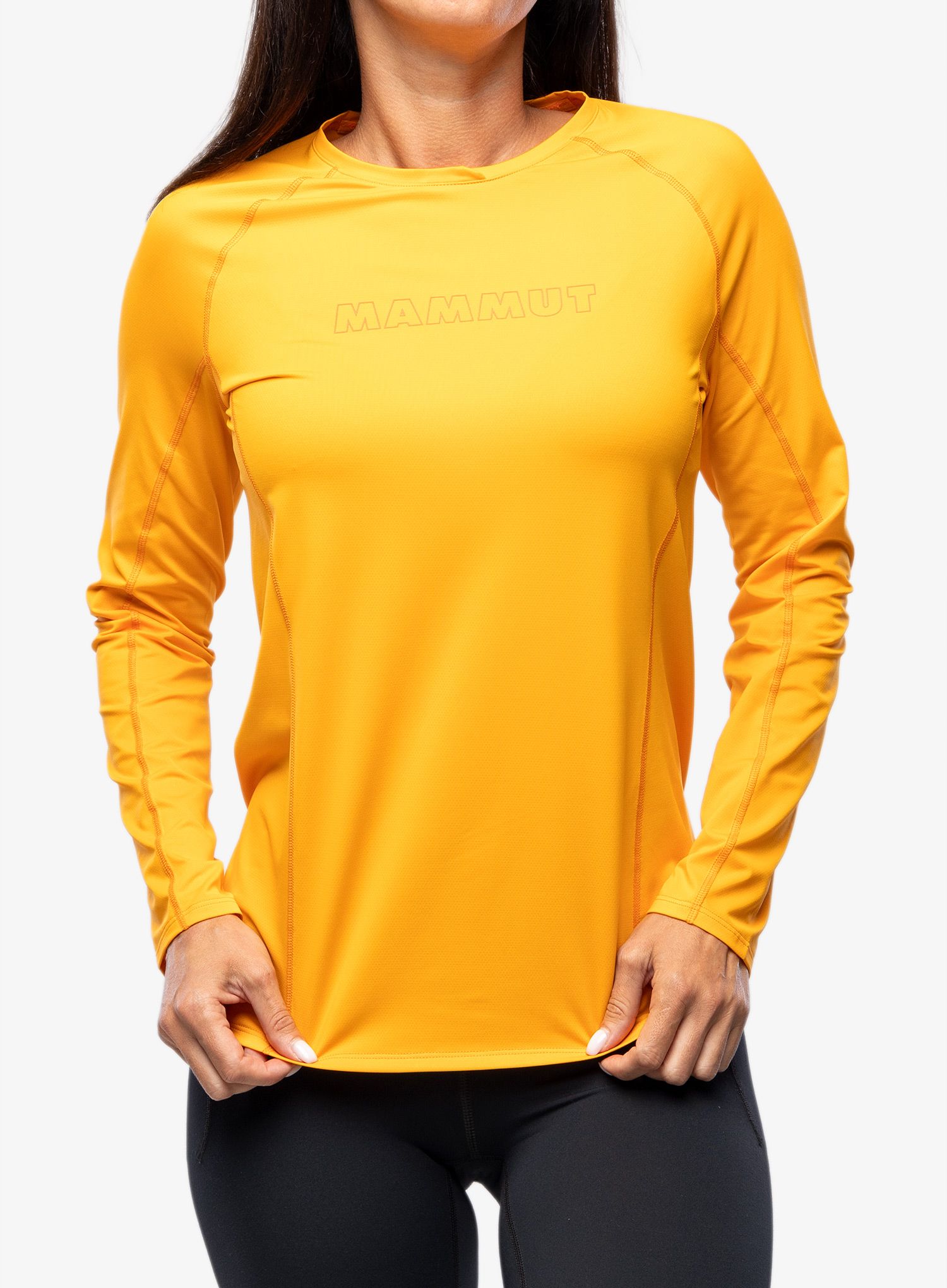 Dámské triko s dlouhým rukávem Mammut Selun FL Longsleeve Logo - tangerine