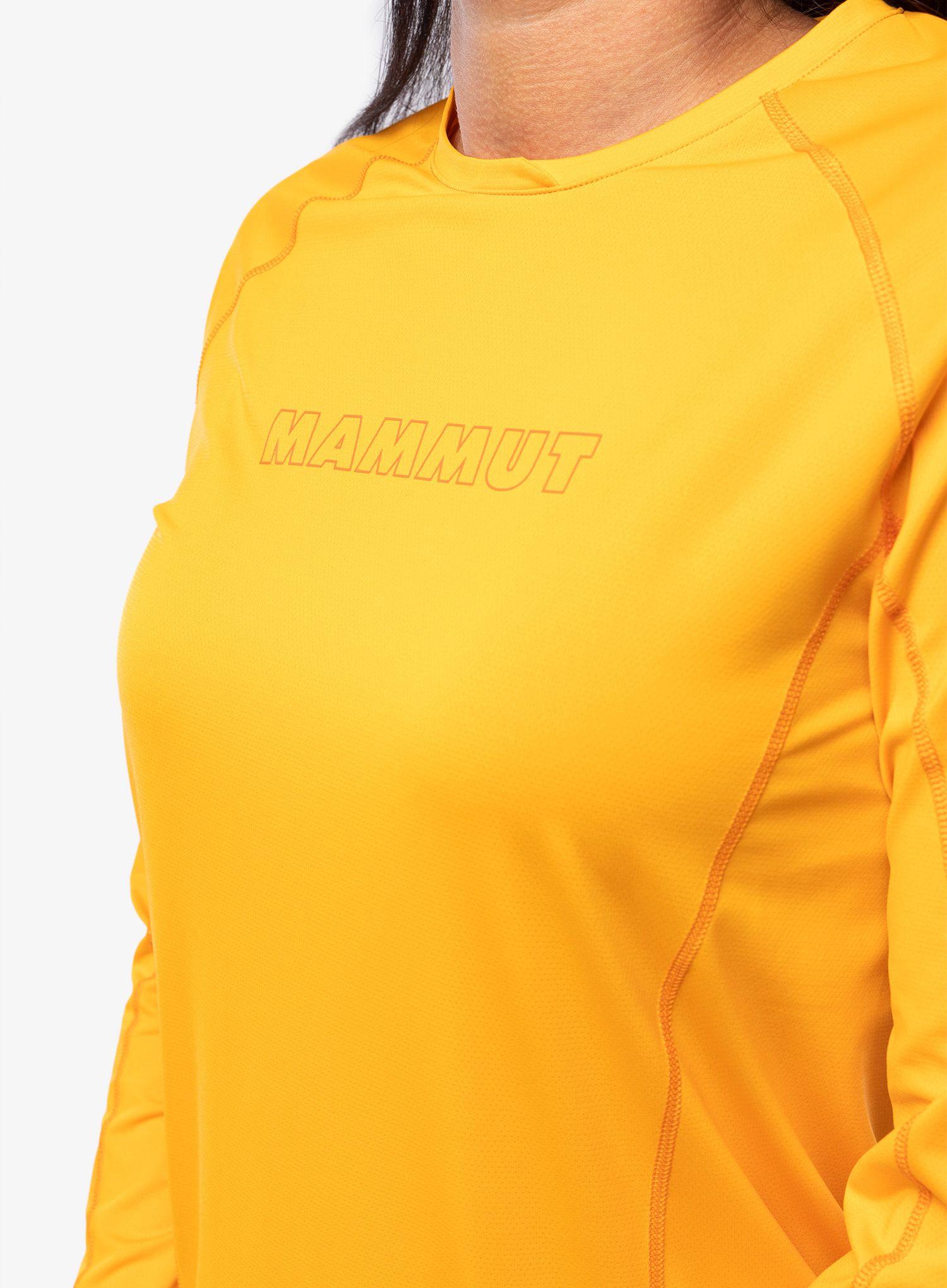 Dámské triko s dlouhým rukávem Mammut Selun FL Longsleeve Logo - tangerine