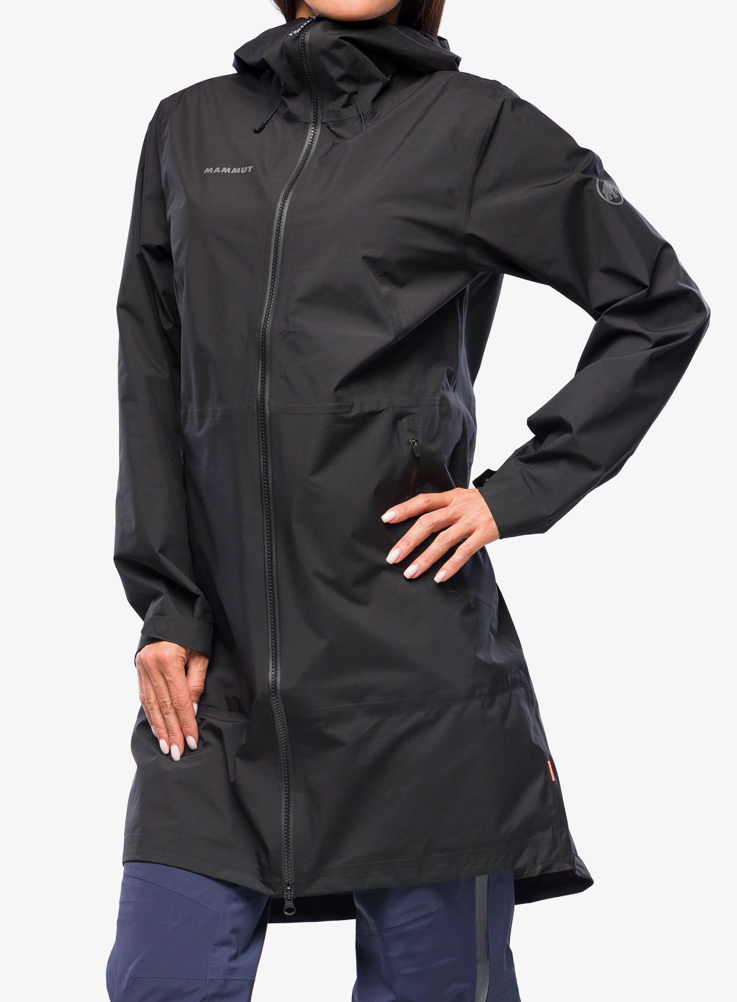 Dámský kabát Mammut Seon Pac HS Hooded Parka - black/black