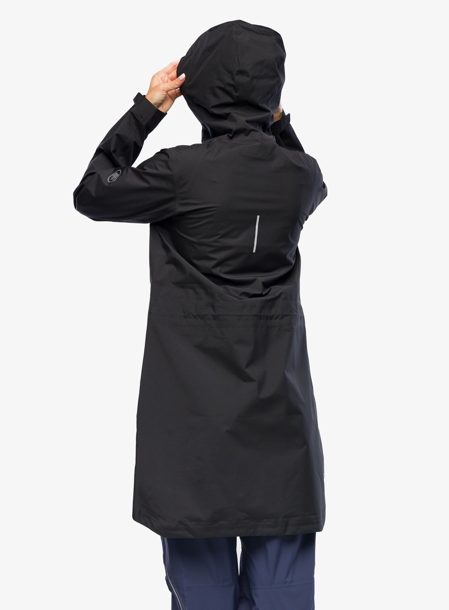 Dámský kabát Mammut Seon Pac HS Hooded Parka - black/black