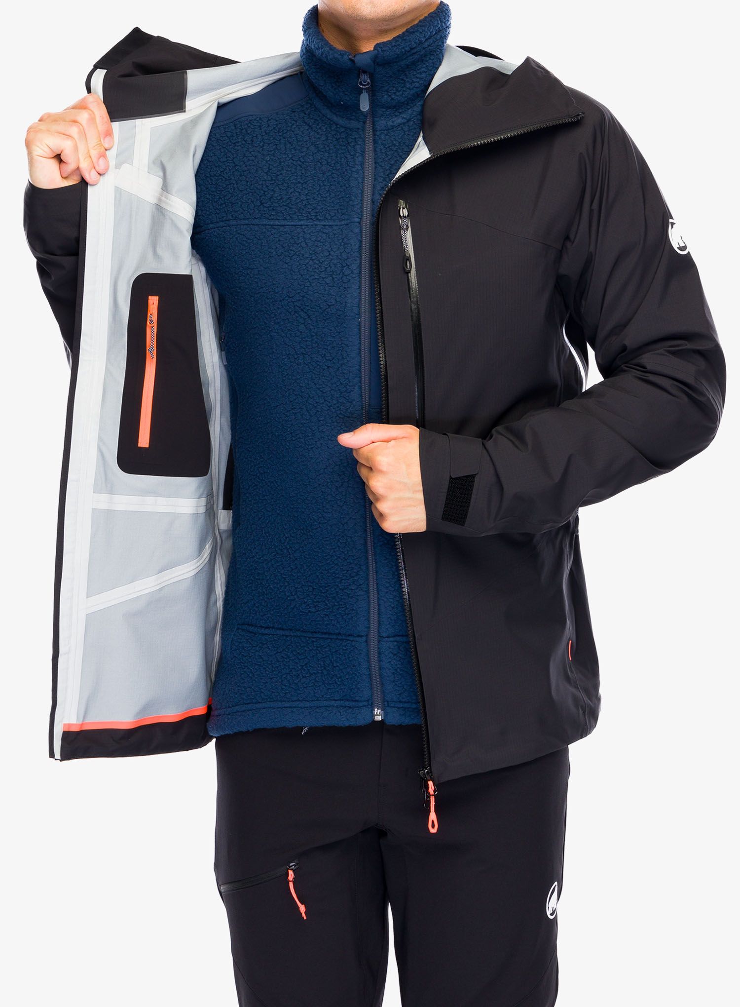 Bunda s membránou Mammut Taiss HS Hooded Jacket - black