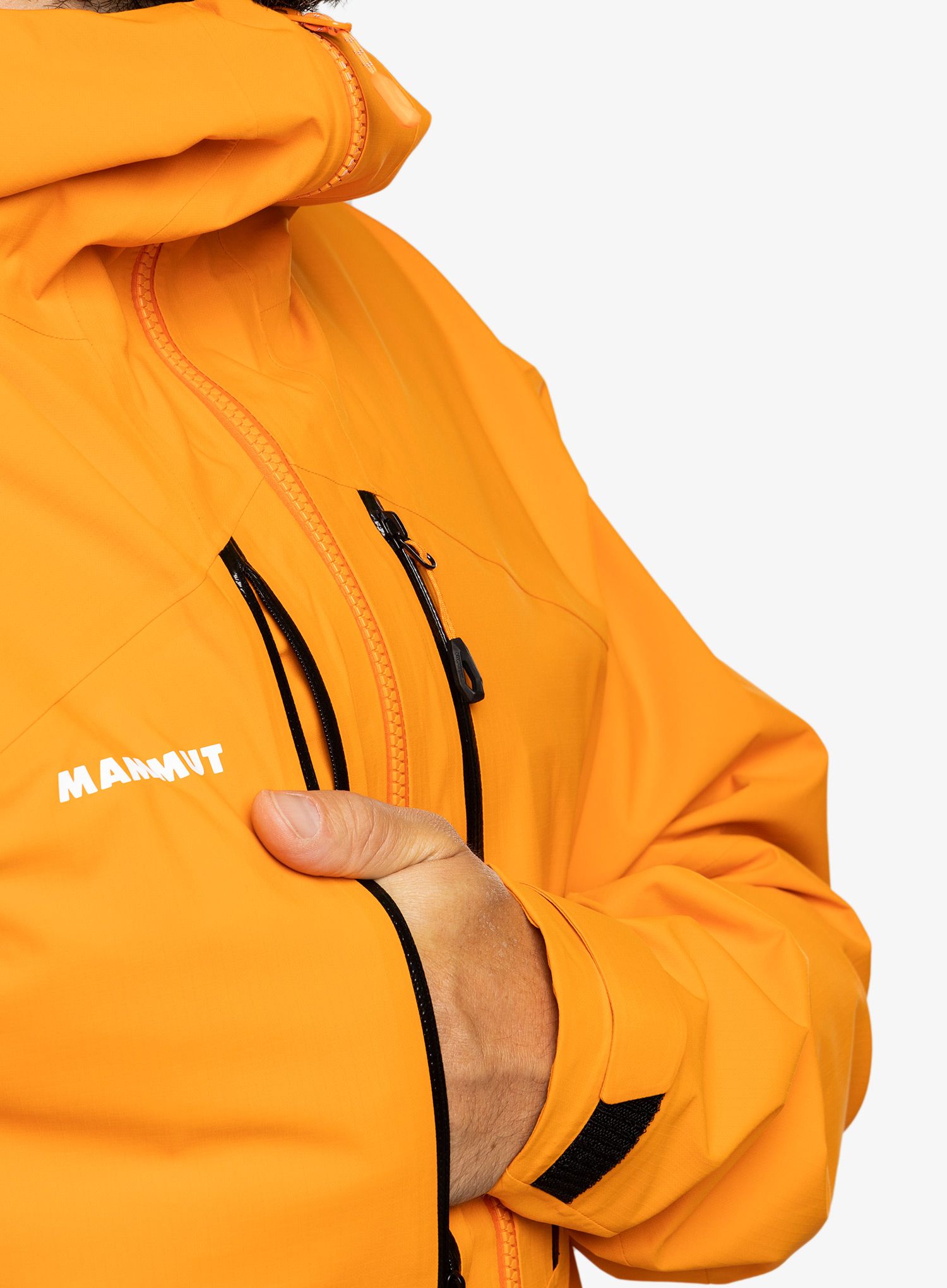 Membránová bunda Mammut Taiss HS Hooded Jacket - dark tangerine