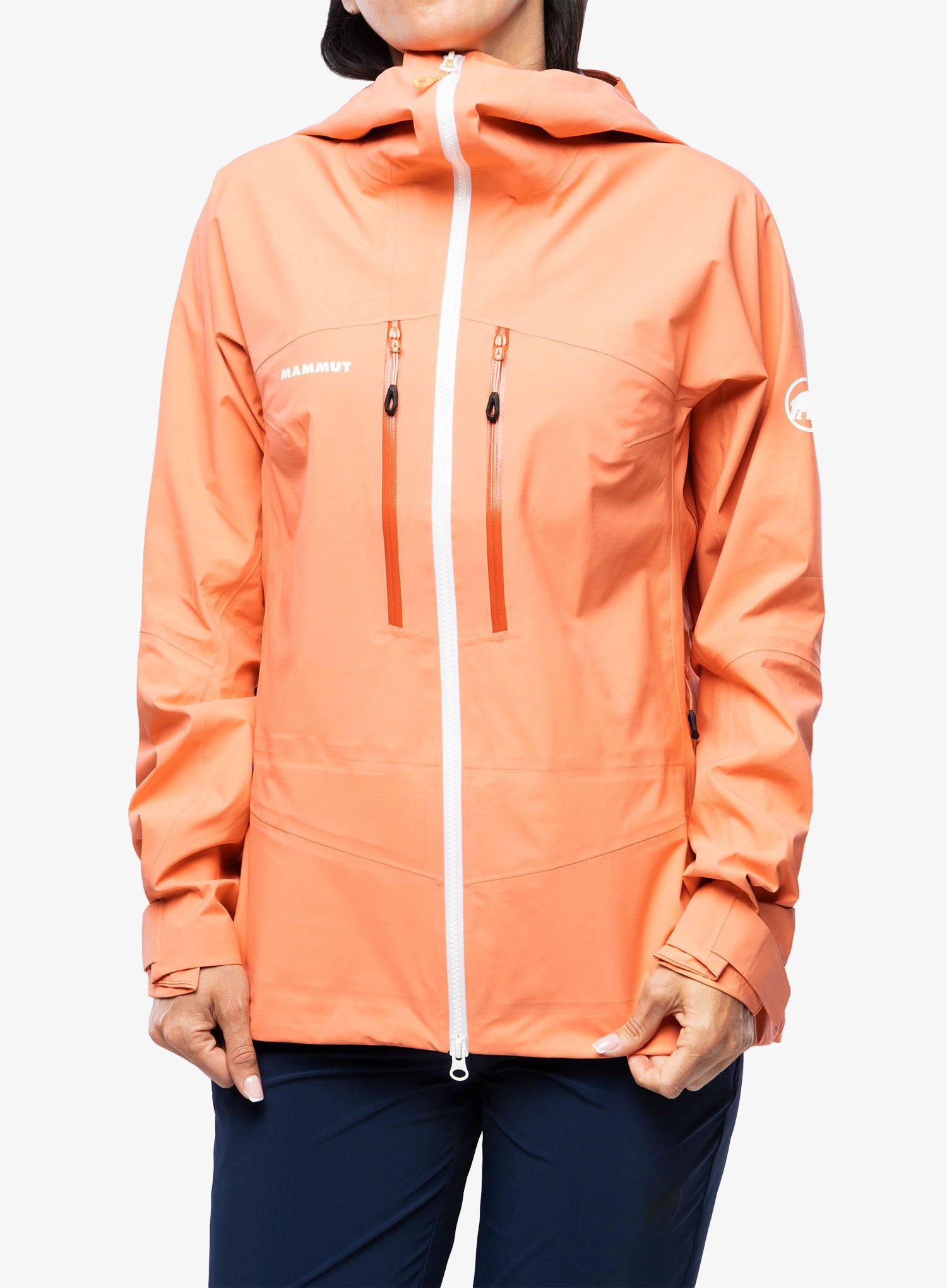 Dámská nepromokavá bunda s membránou Mammut Taiss HS Hooded Jacket - salmon