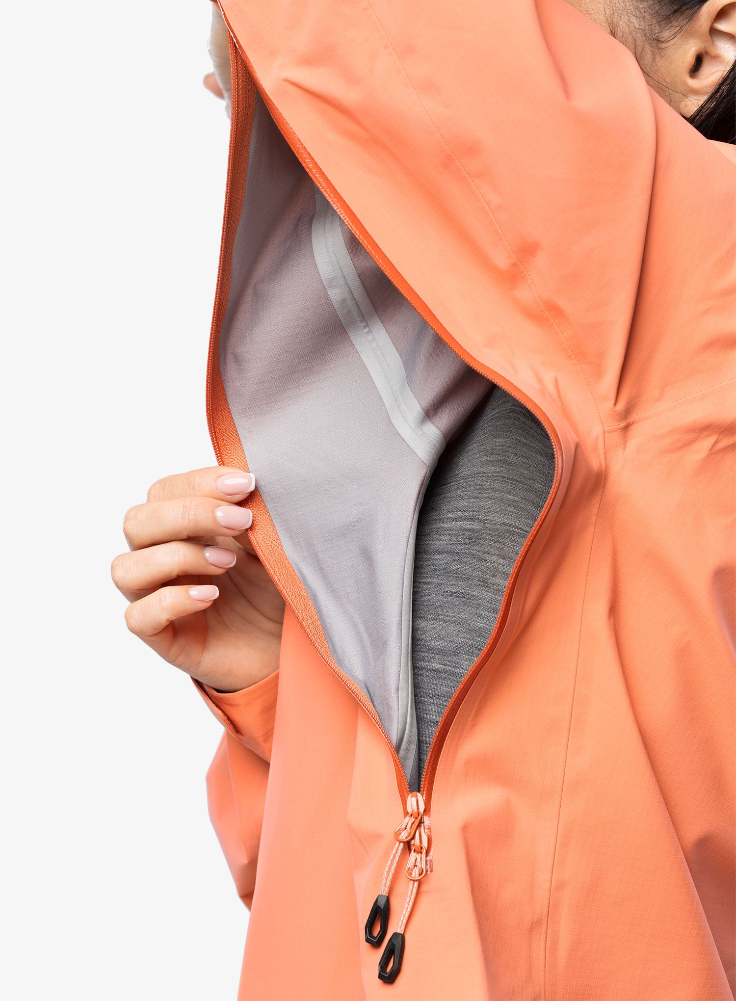 Dámská nepromokavá bunda s membránou Mammut Taiss HS Hooded Jacket - salmon