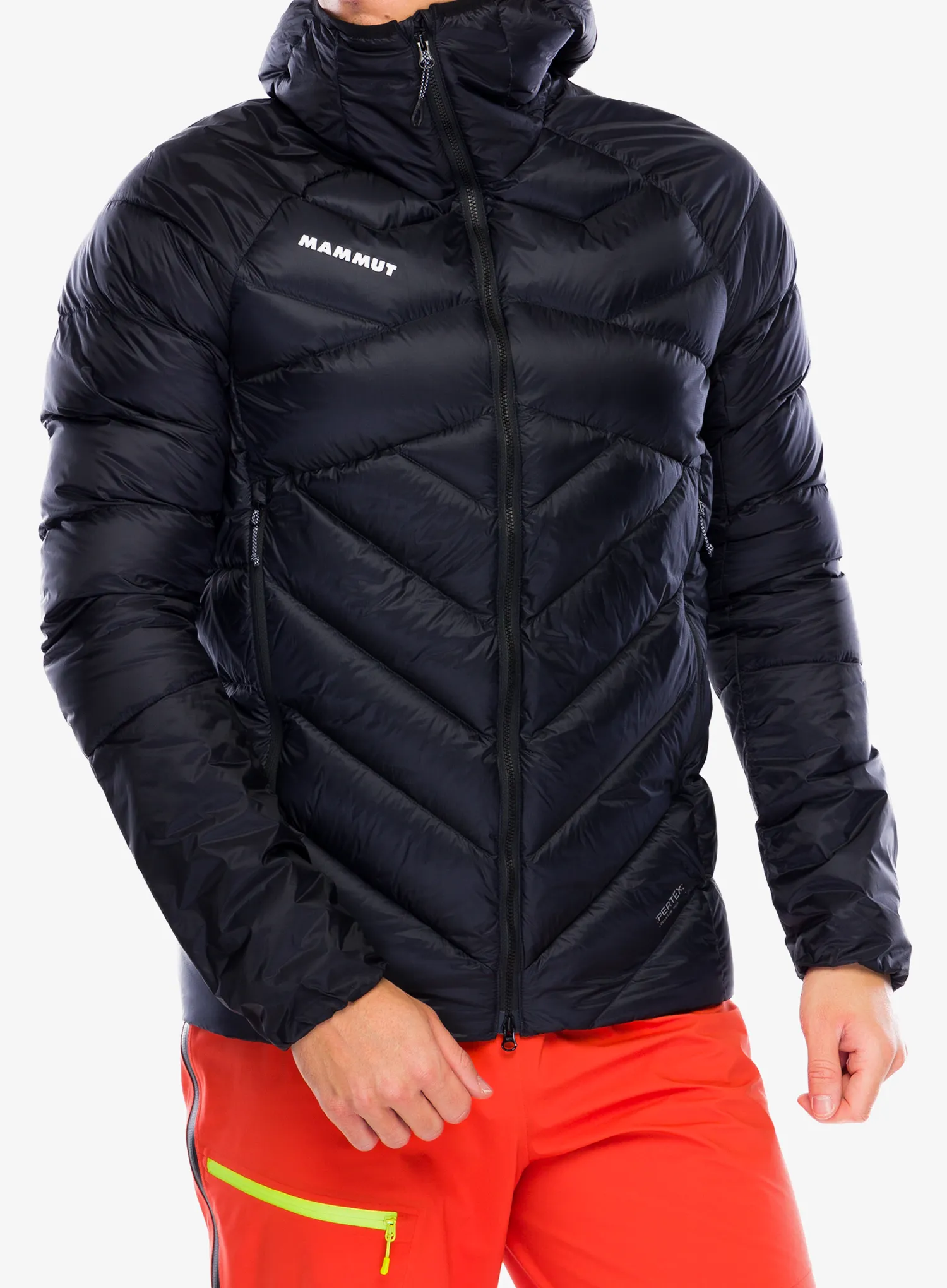 Péřová bunda Mammut Taiss IN Hooded Jacket - blk
