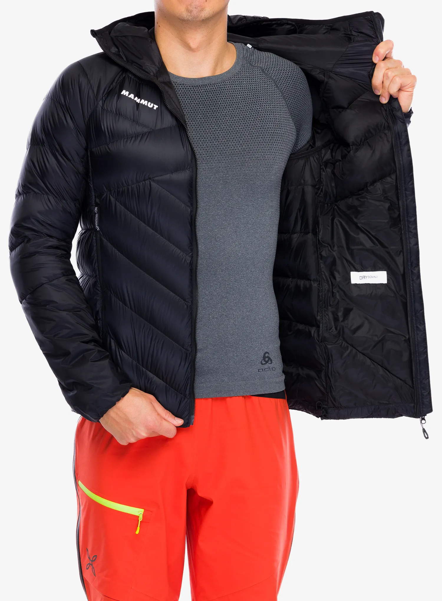 Péřová bunda Mammut Taiss IN Hooded Jacket - blk