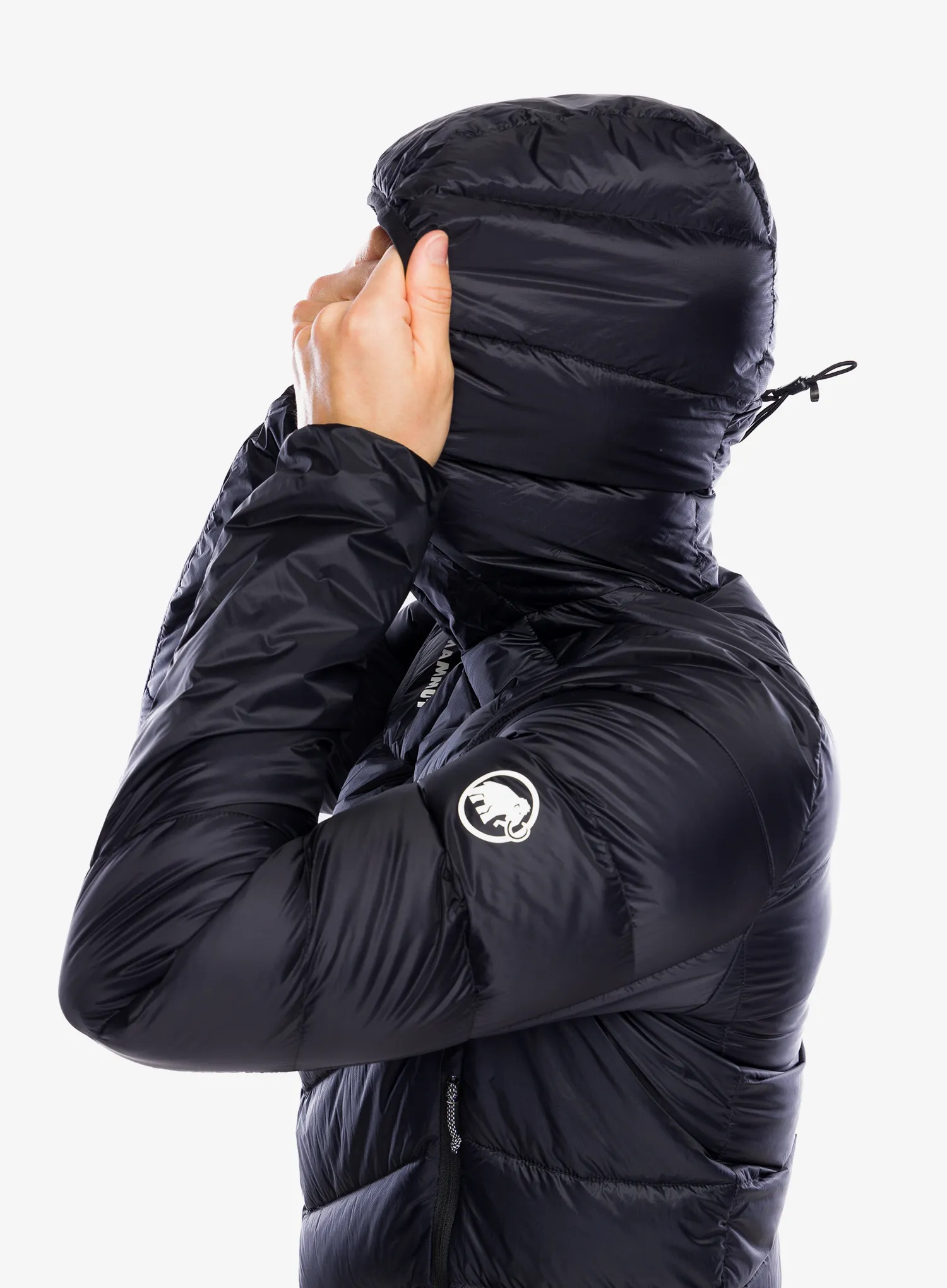 Péřová bunda Mammut Taiss IN Hooded Jacket - blk
