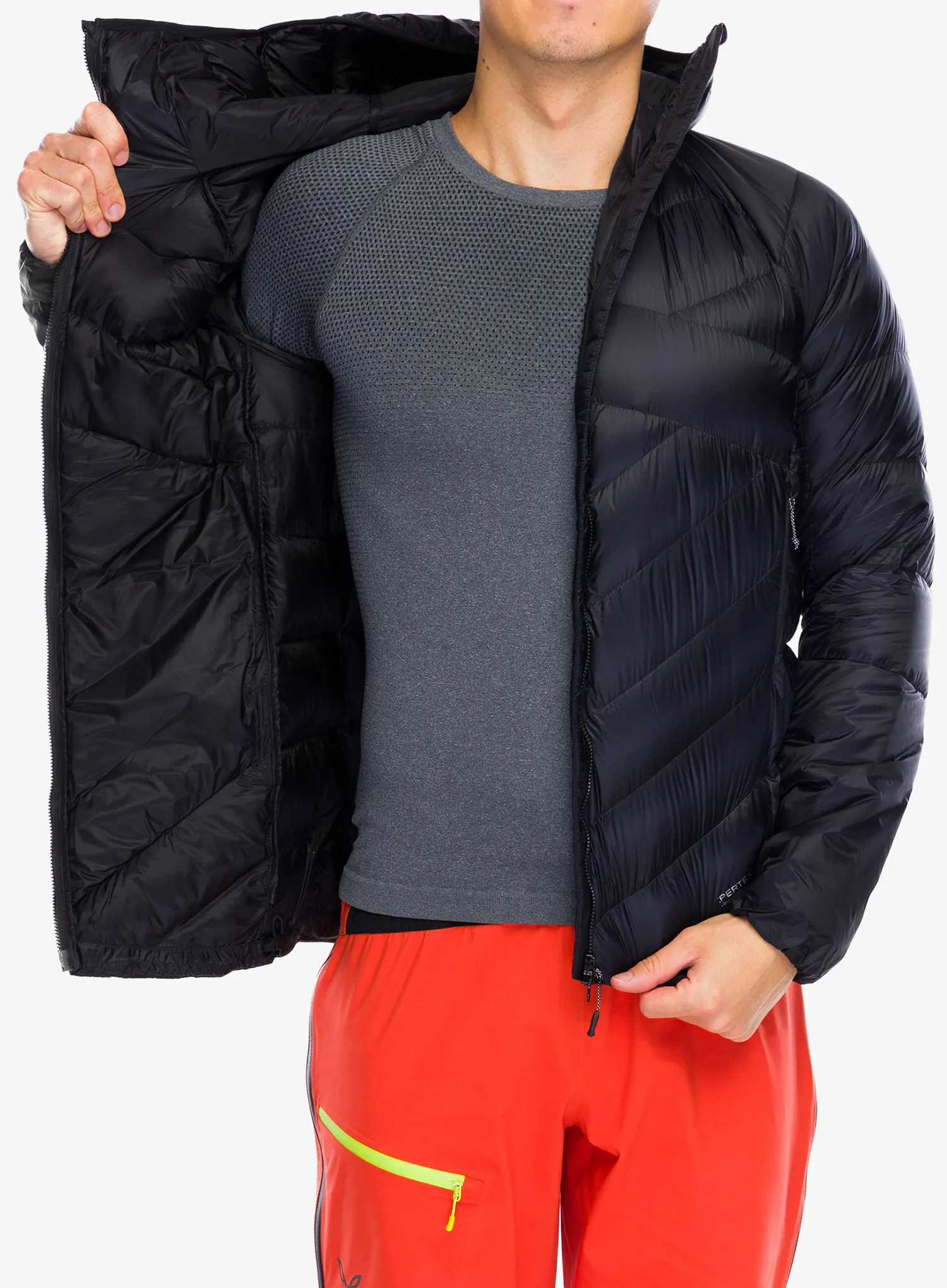 Péřová bunda Mammut Taiss IN Hooded Jacket - blk