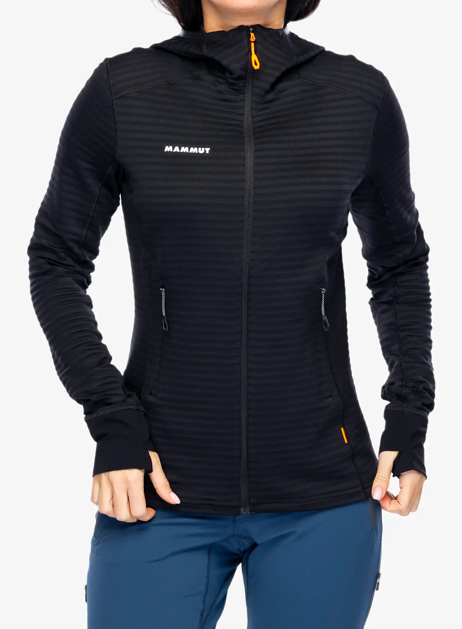 Outdoor mikina dámská Mammut Taiss Light ML Hooded Jacket - black