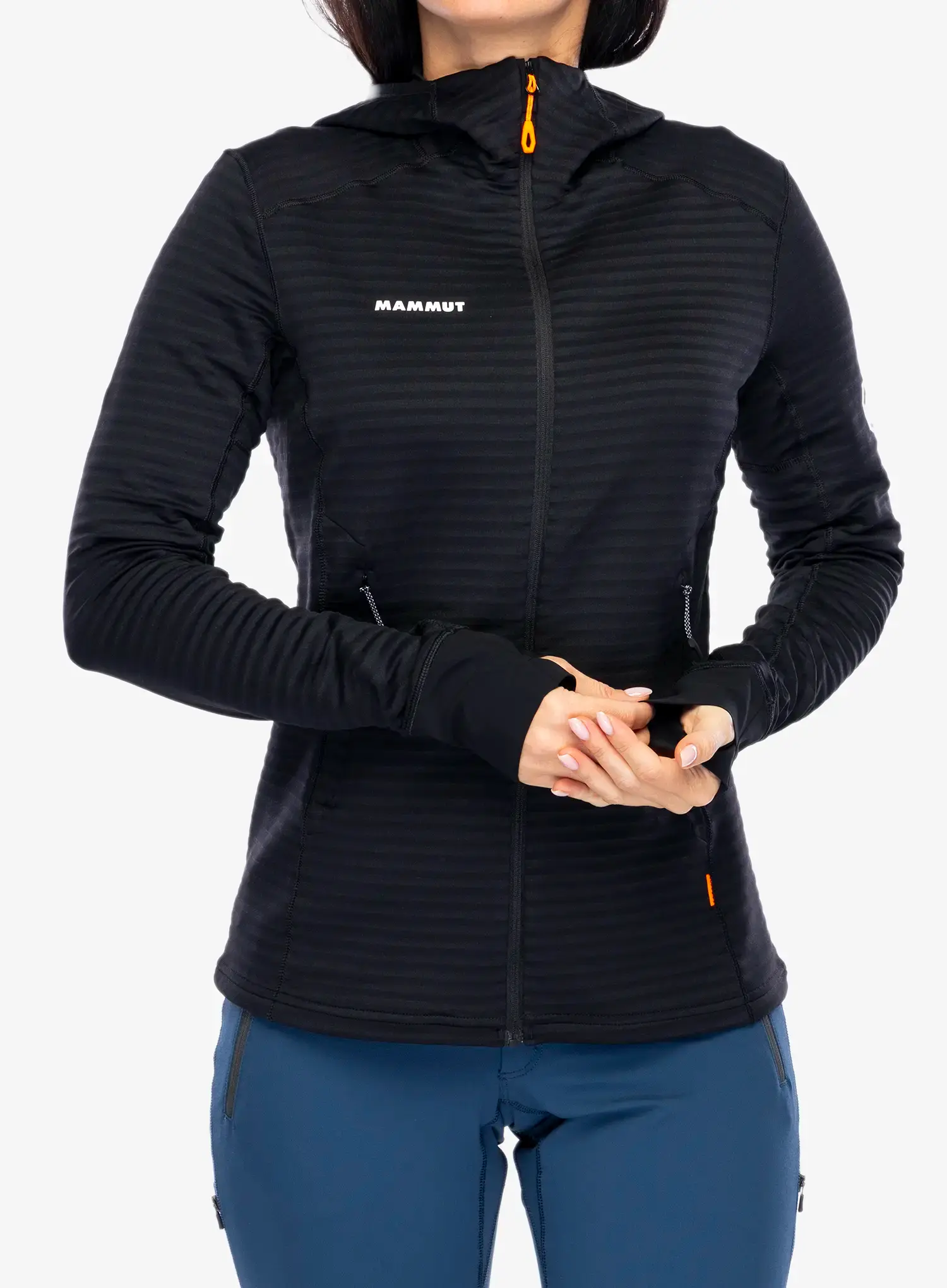 Outdoor mikina dámská Mammut Taiss Light ML Hooded Jacket - black
