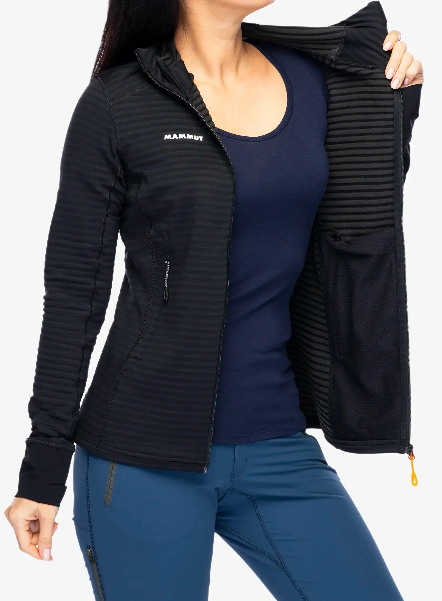 Outdoor mikina dámská Mammut Taiss Light ML Hooded Jacket - black