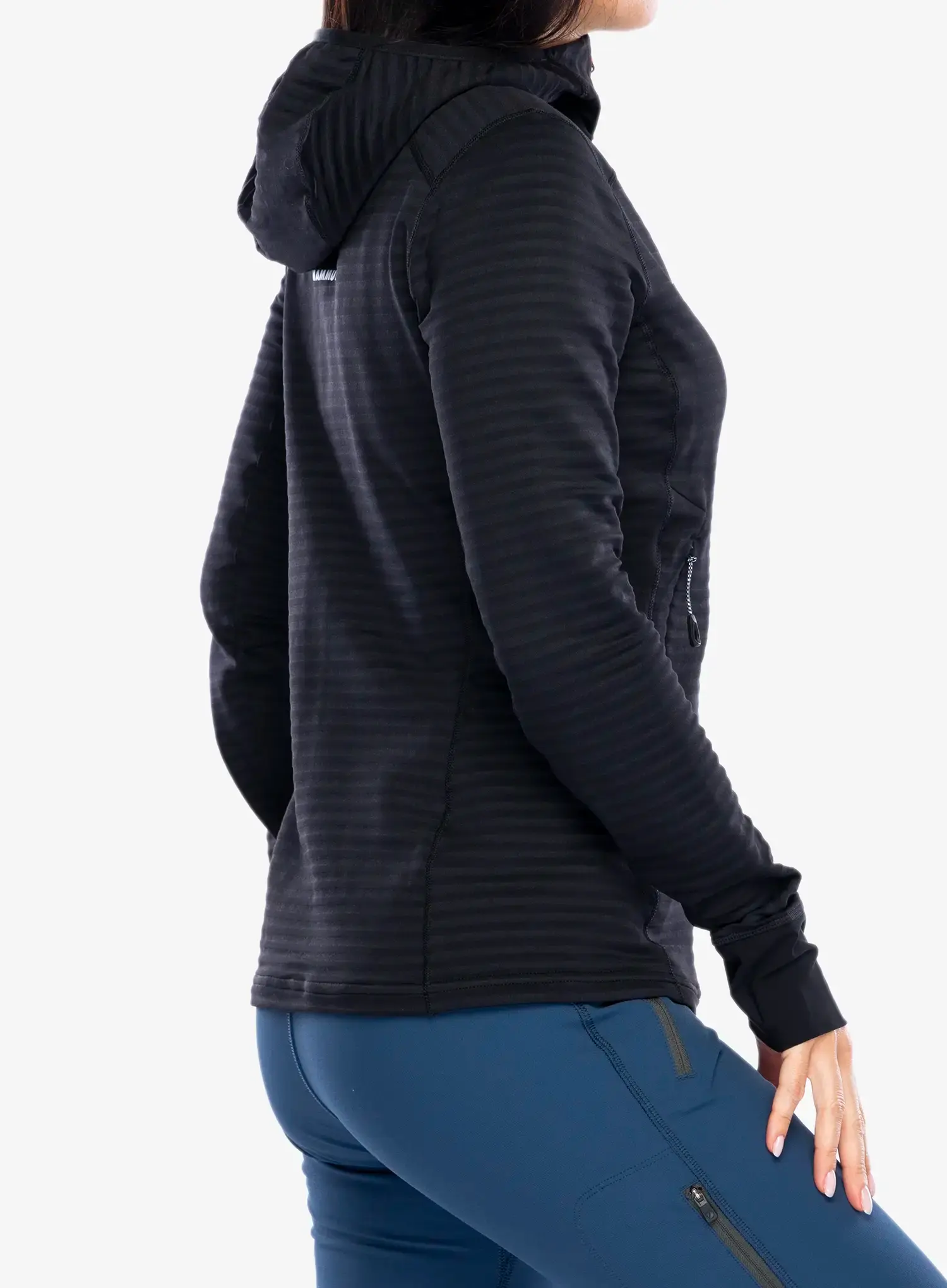 Outdoor mikina dámská Mammut Taiss Light ML Hooded Jacket - black
