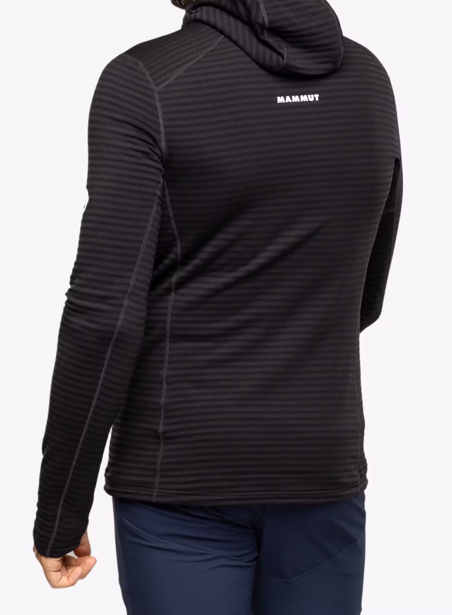 Outdoorova mikina Mammut Taiss Light ML Hooded Jacket - black