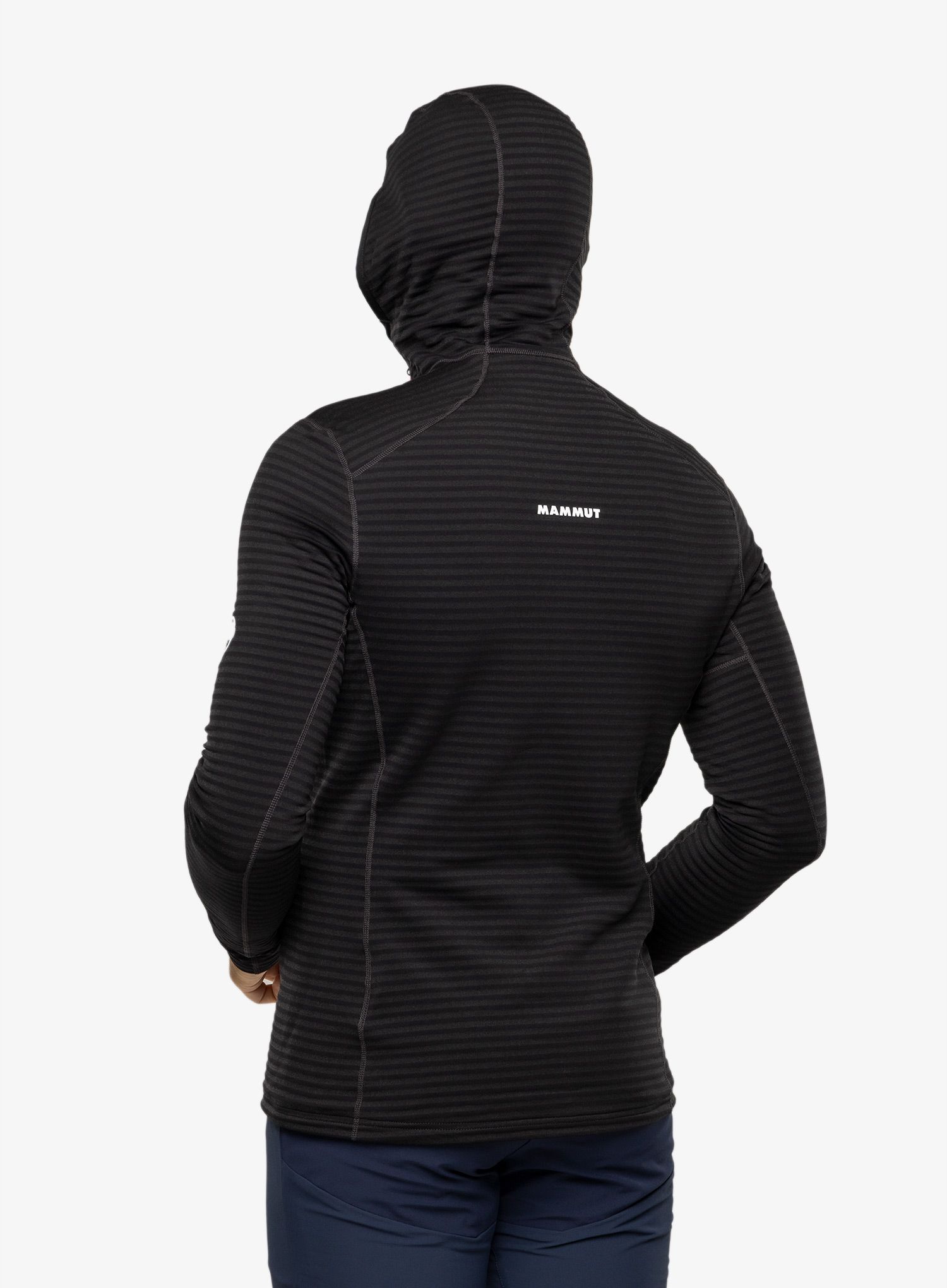 Outdoorova mikina Mammut Taiss Light ML Hooded Jacket - black