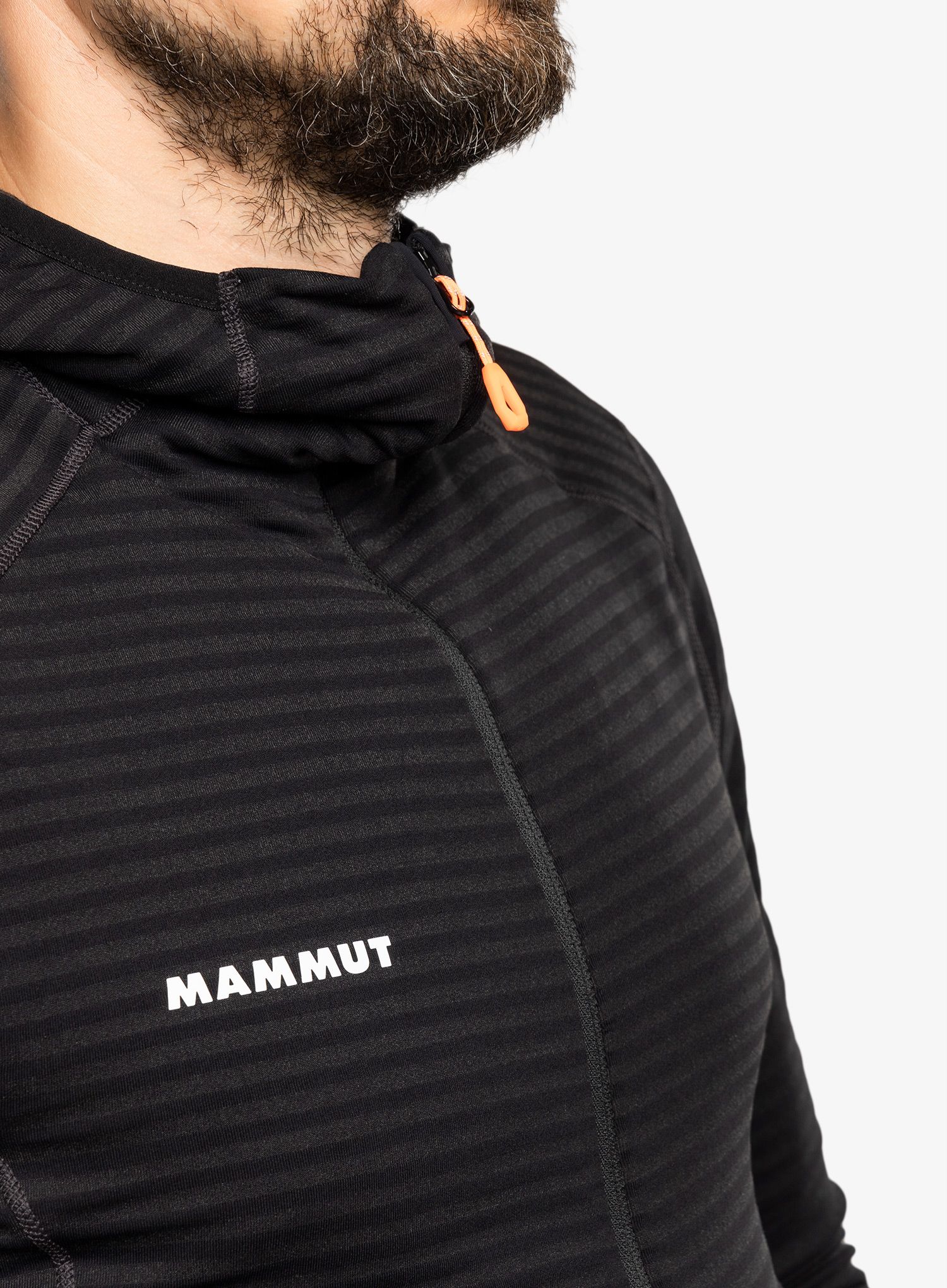 Outdoorova mikina Mammut Taiss Light ML Hooded Jacket - black