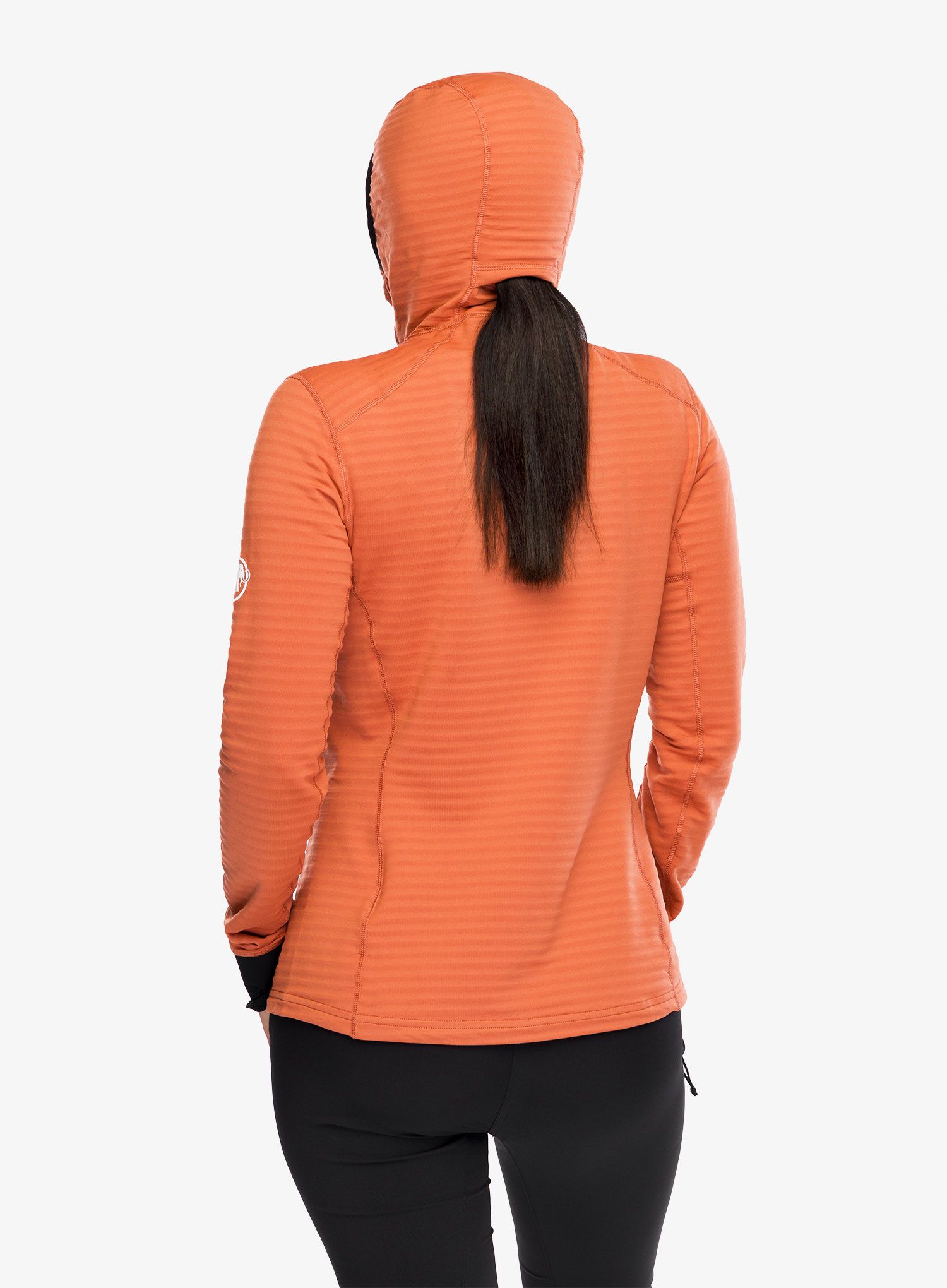 Outdoor mikina dámská Mammut Taiss Light ML Hooded Jacket - brick/black