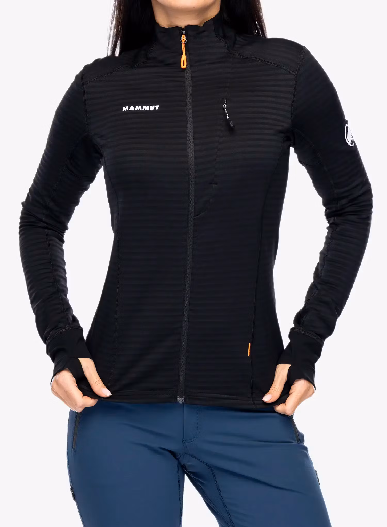 Dámská mikina na zip Mammut Taiss Light ML Jacket - black
