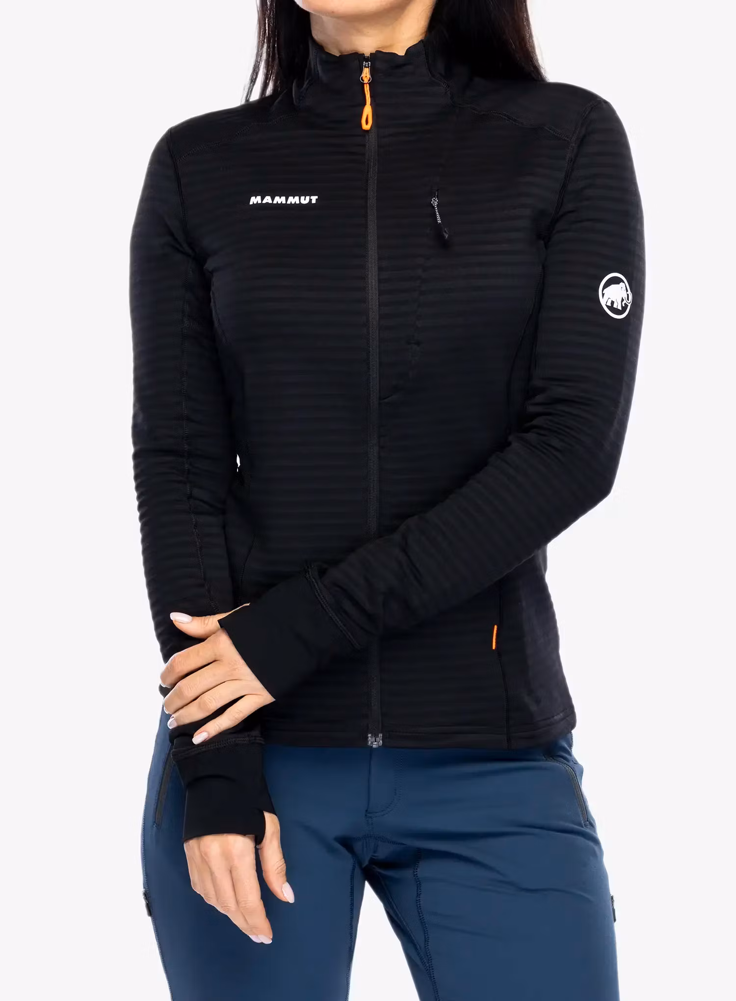 Dámská mikina na zip Mammut Taiss Light ML Jacket - black
