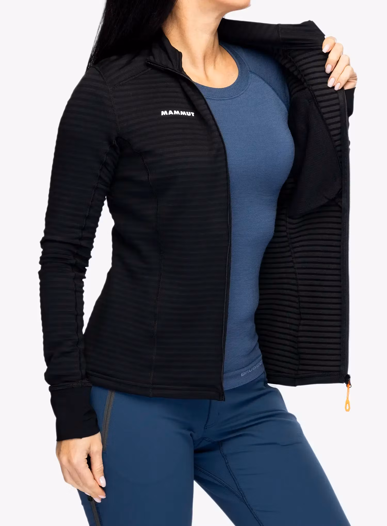 Dámská mikina na zip Mammut Taiss Light ML Jacket - black