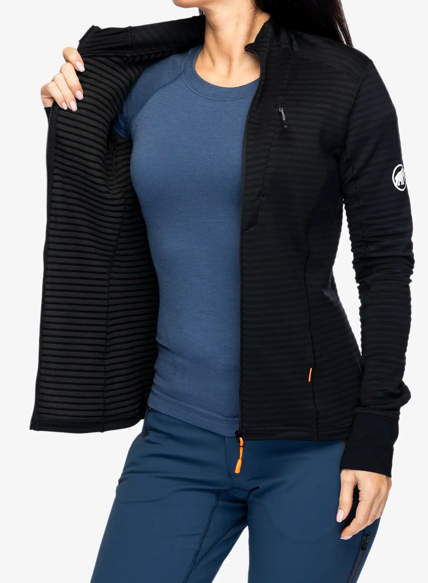Dámská mikina na zip Mammut Taiss Light ML Jacket - black