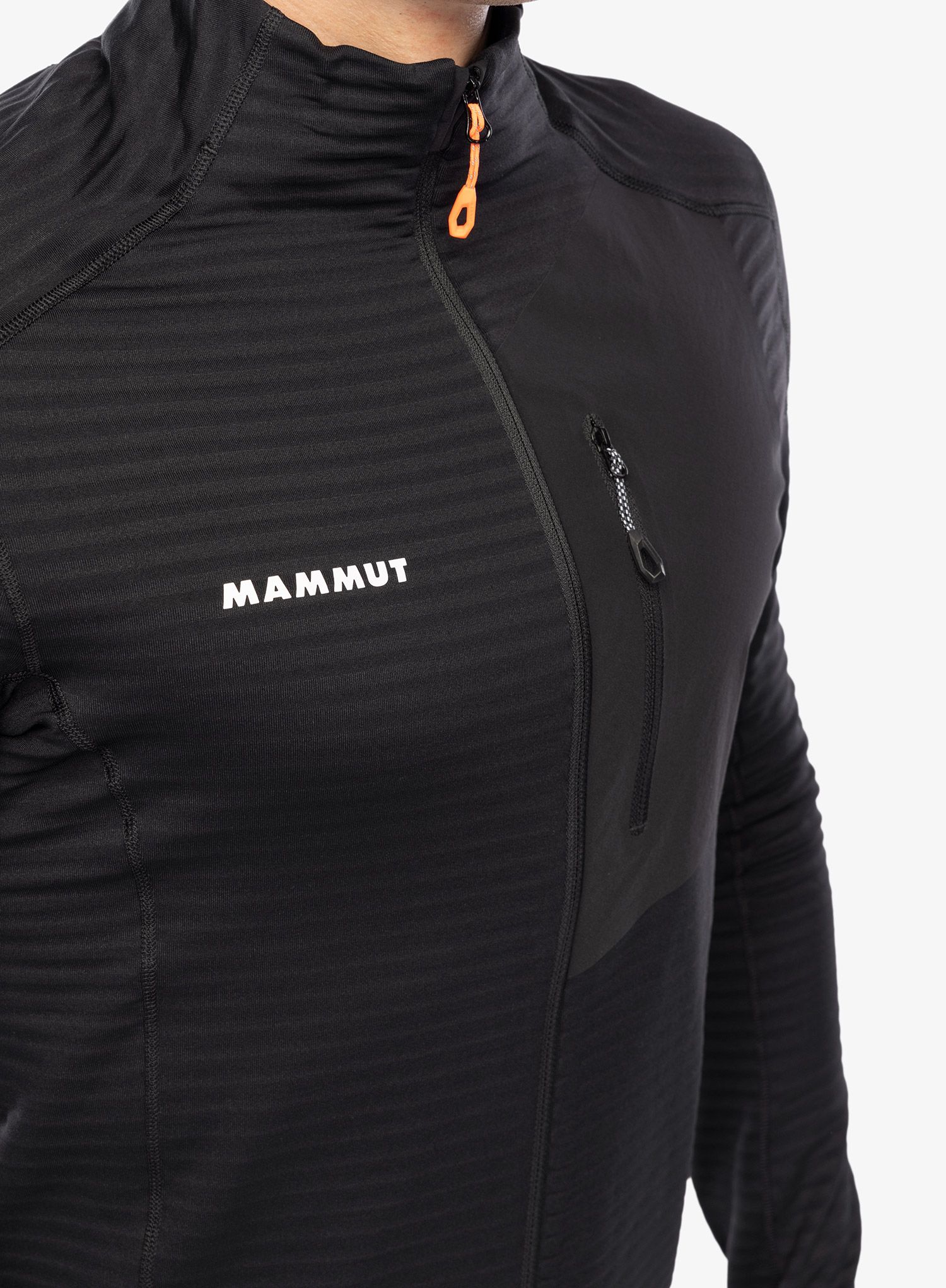 Rozepínací mikina Mammut Taiss Light ML Jacket - black