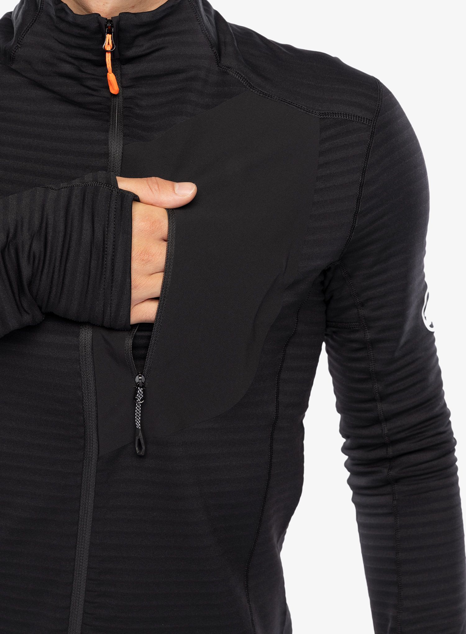 Rozepínací mikina Mammut Taiss Light ML Jacket - black