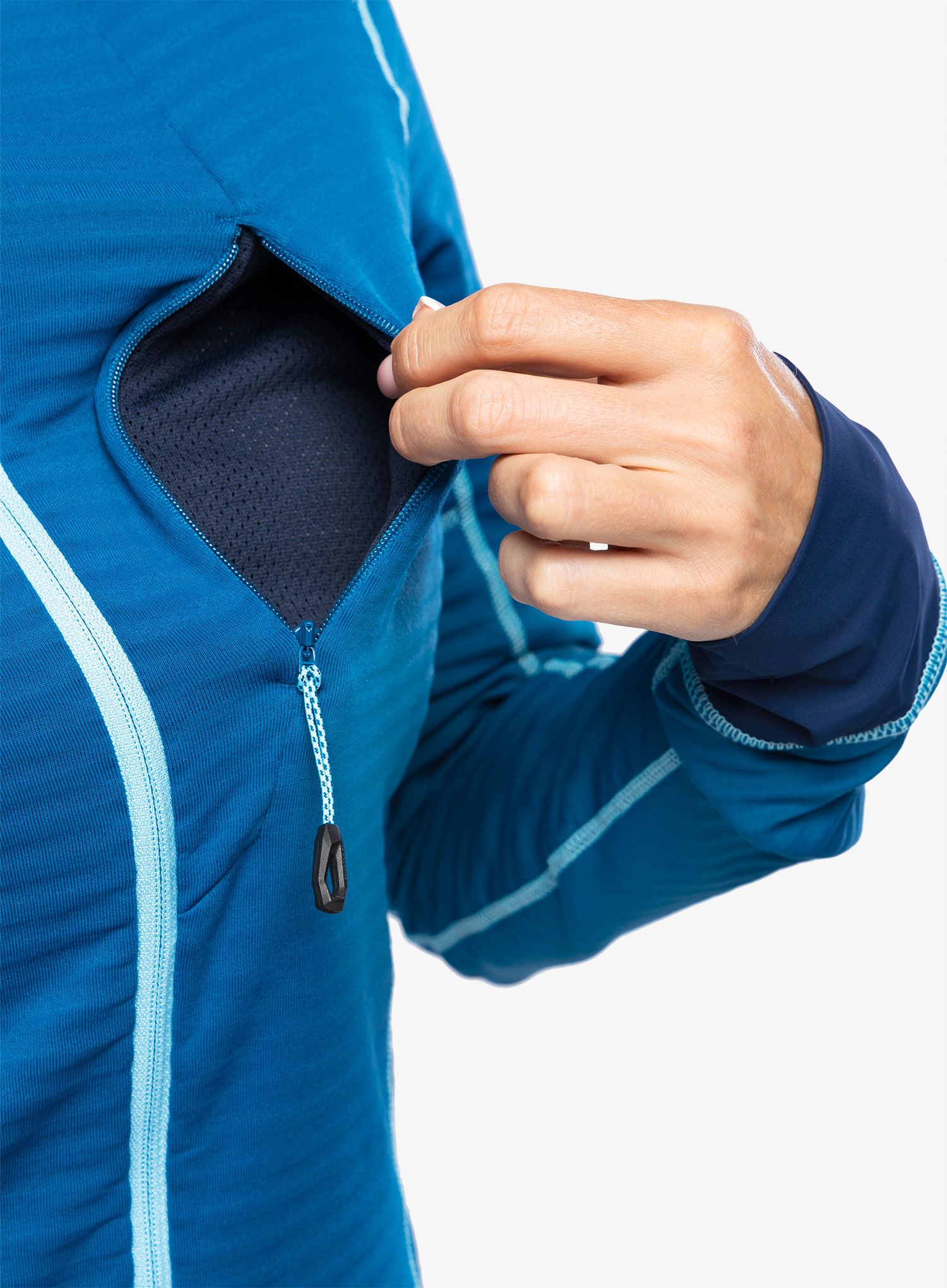Dámská mikina Mammut Taiss Light ML Jacket - deep ice/cool blue